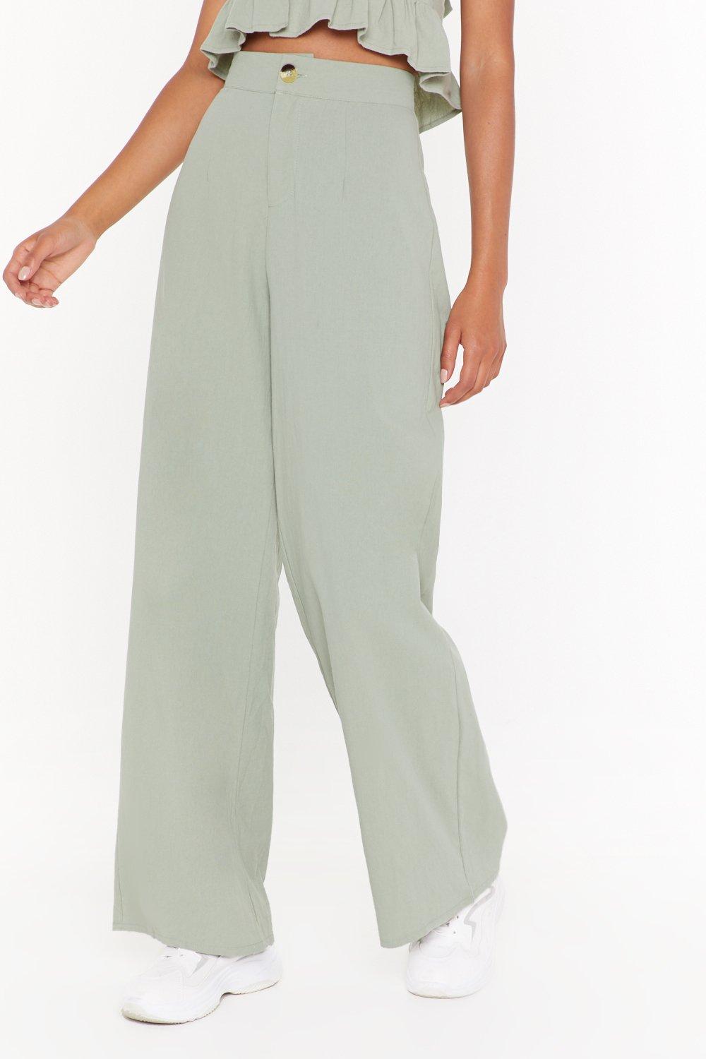 high waisted linen pants