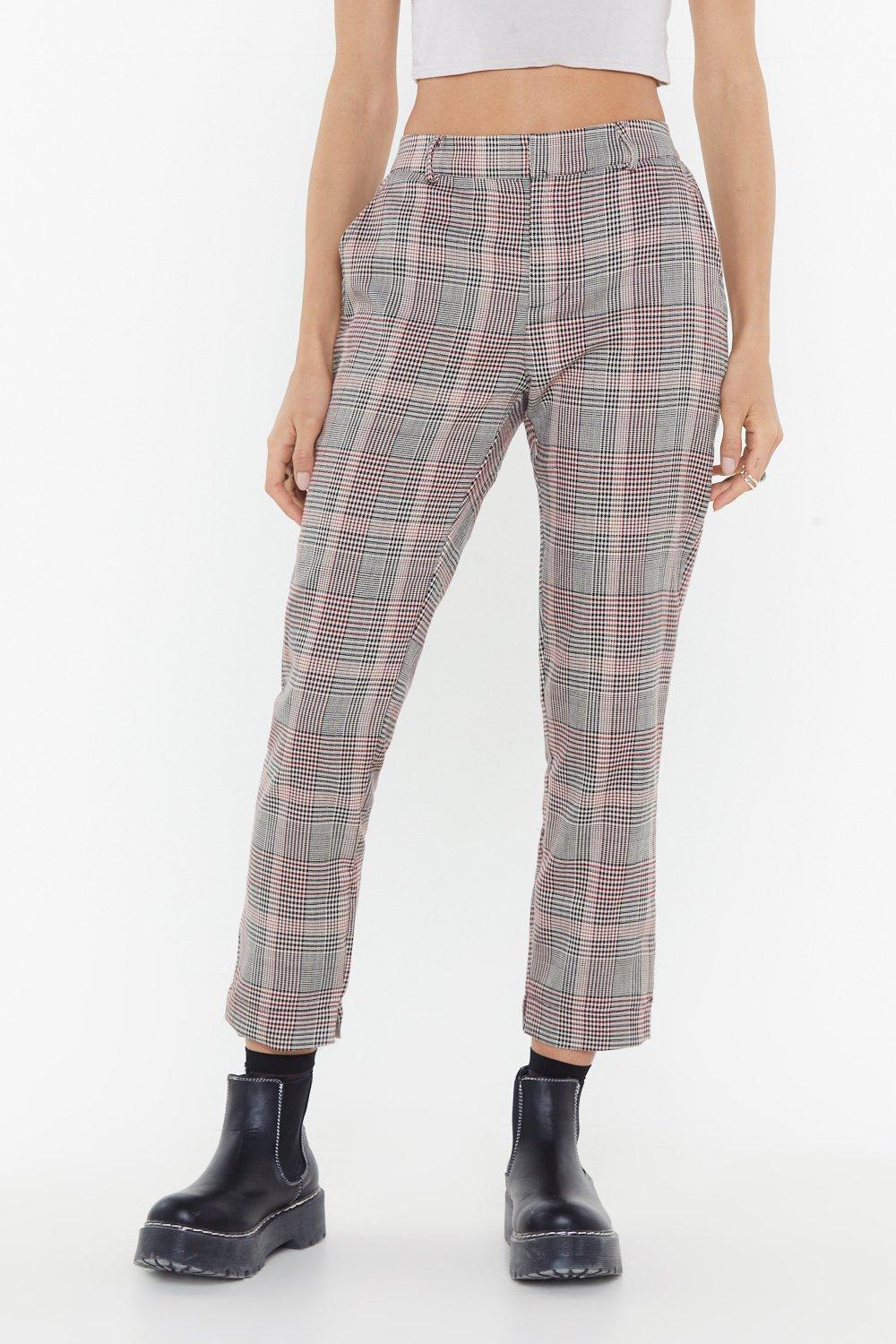 Checked Cigarette Trousers | Nasty Gal