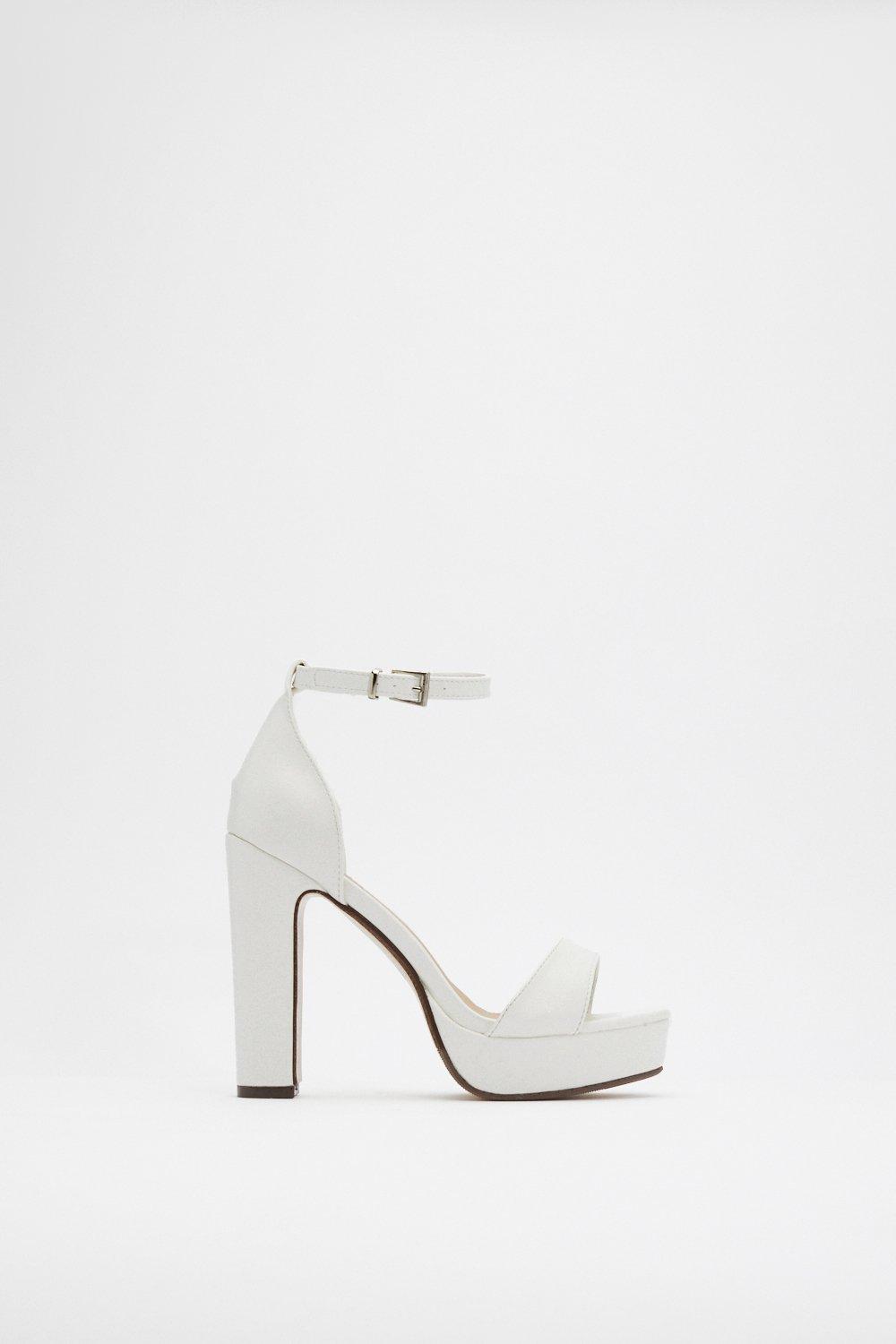 nasty gal white heels