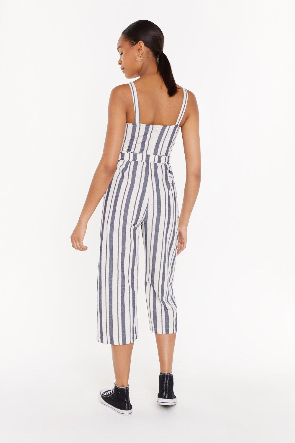 linen jumpsuit striped