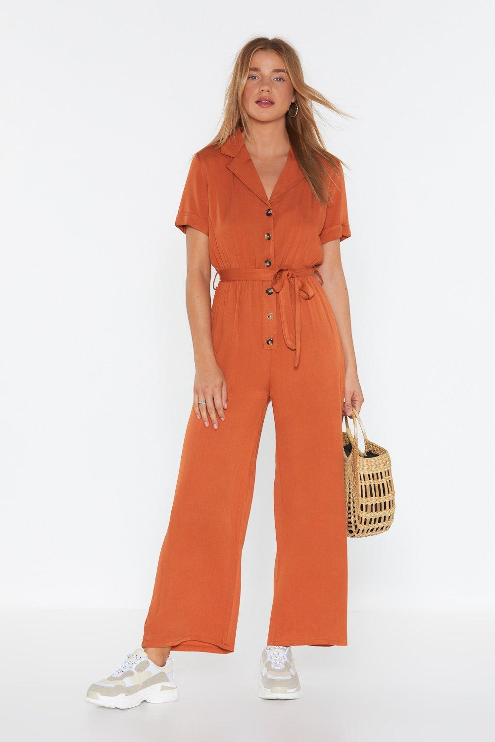 rust orange jumpsuit