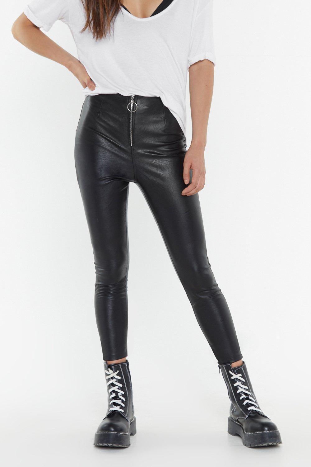 real leather leggings