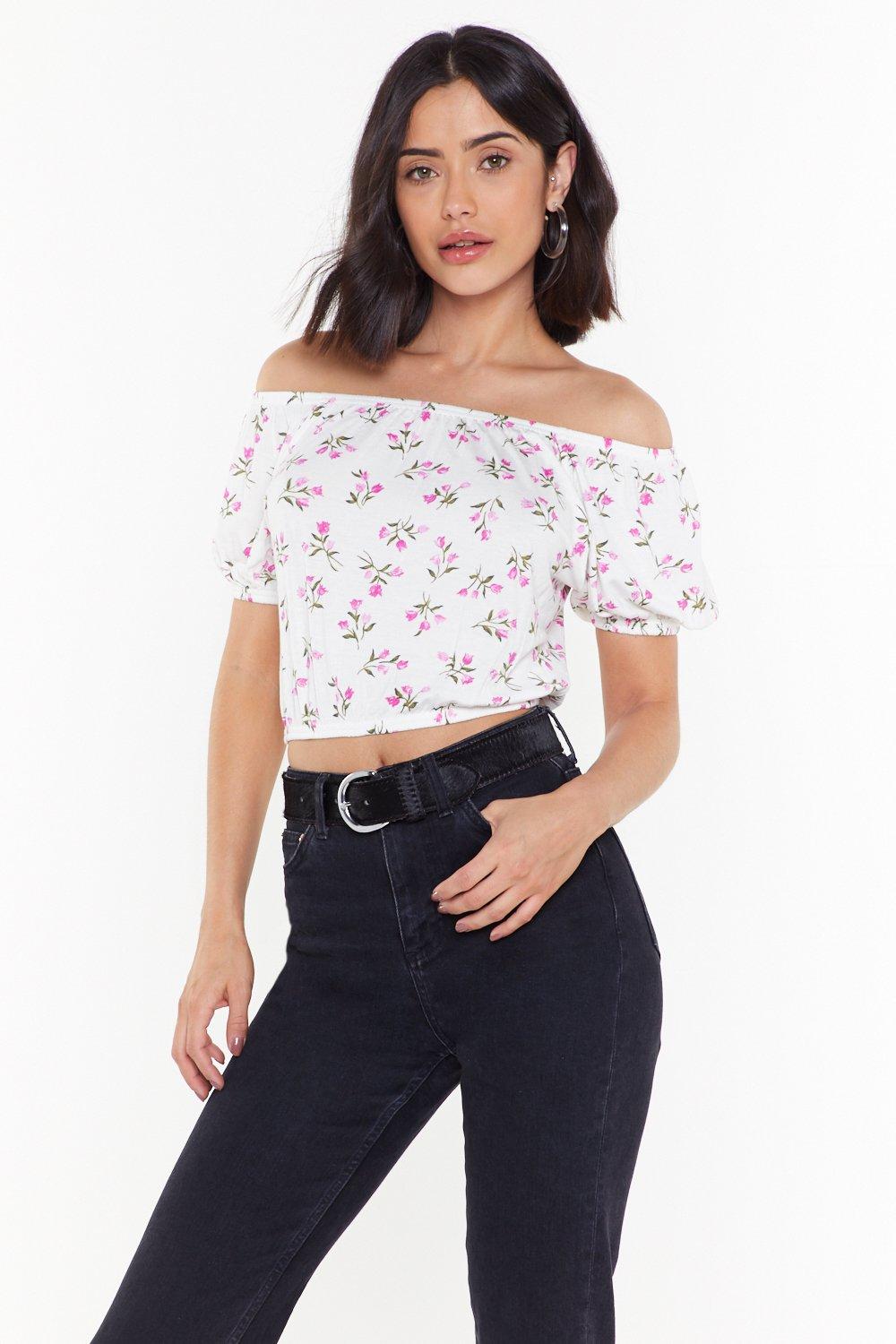 floral off shoulder