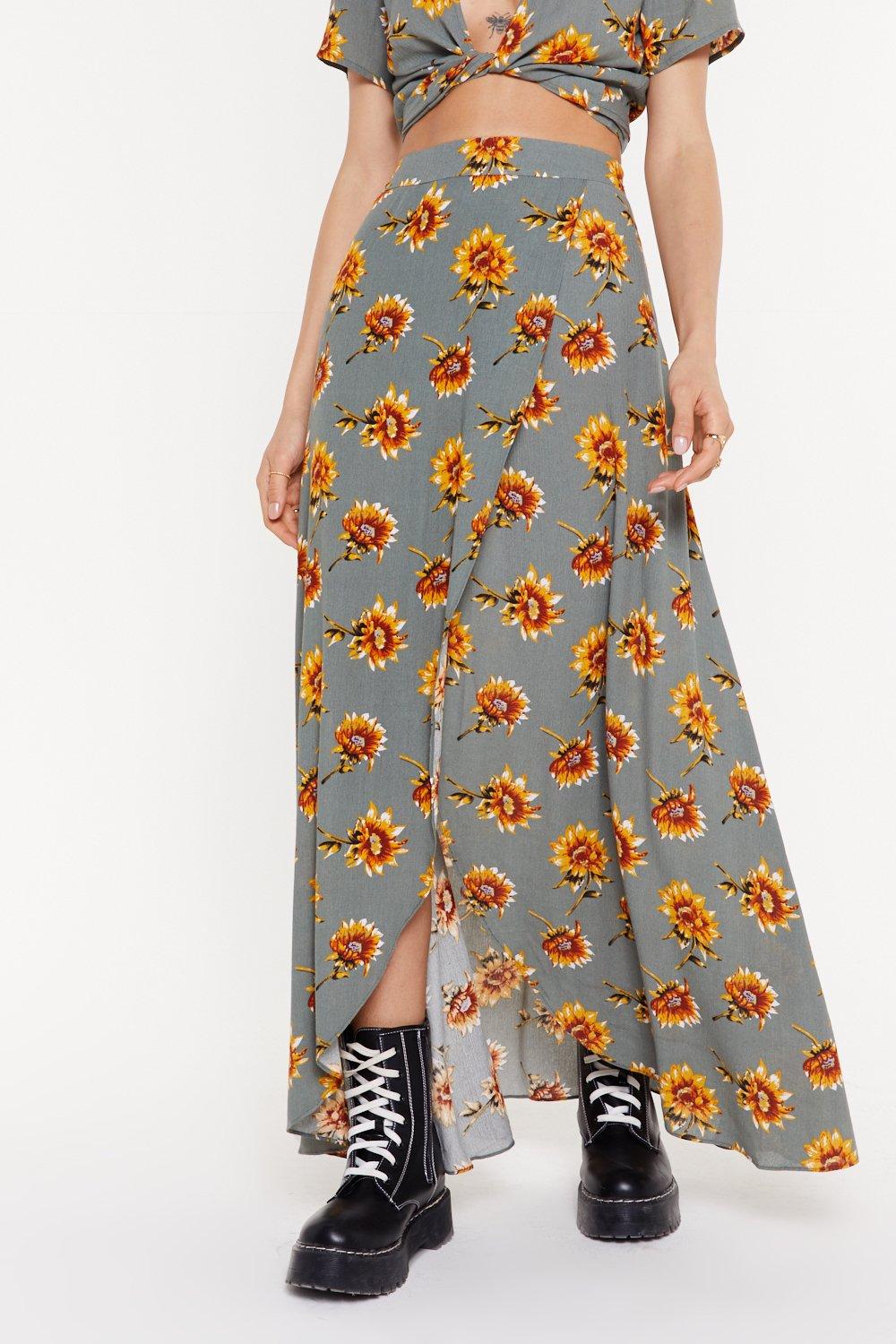 sunflower maxi skirt