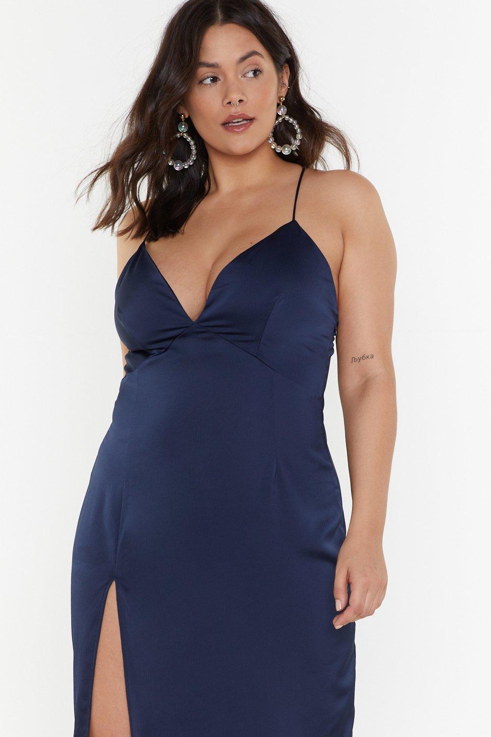 look at you satin dress