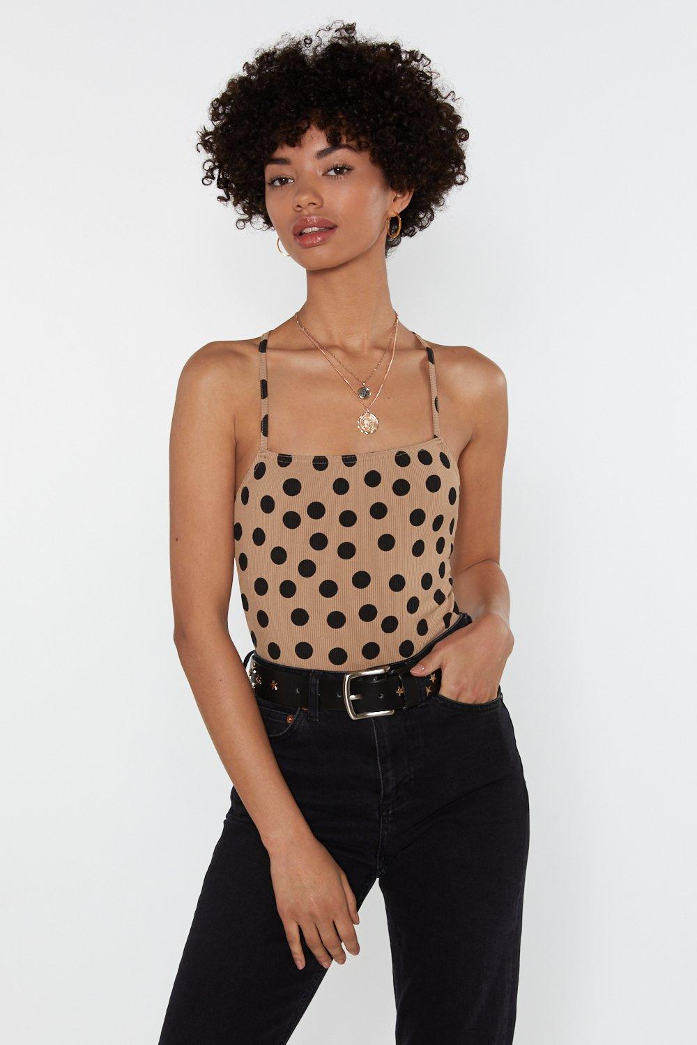 Dot Again Square Neck Bodysuit