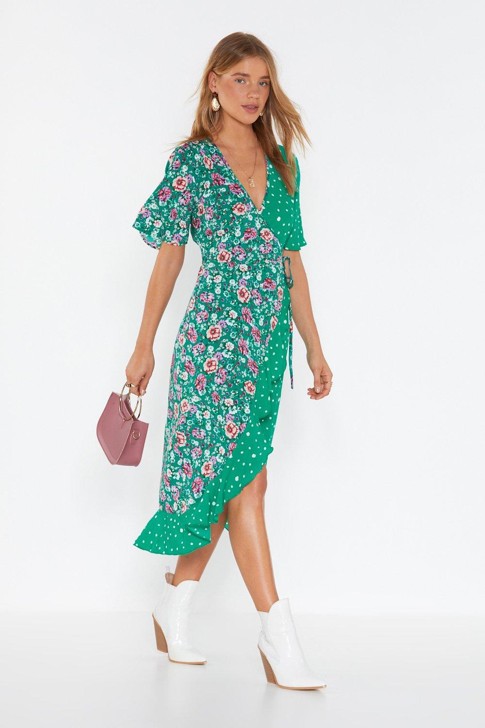 and floral dress