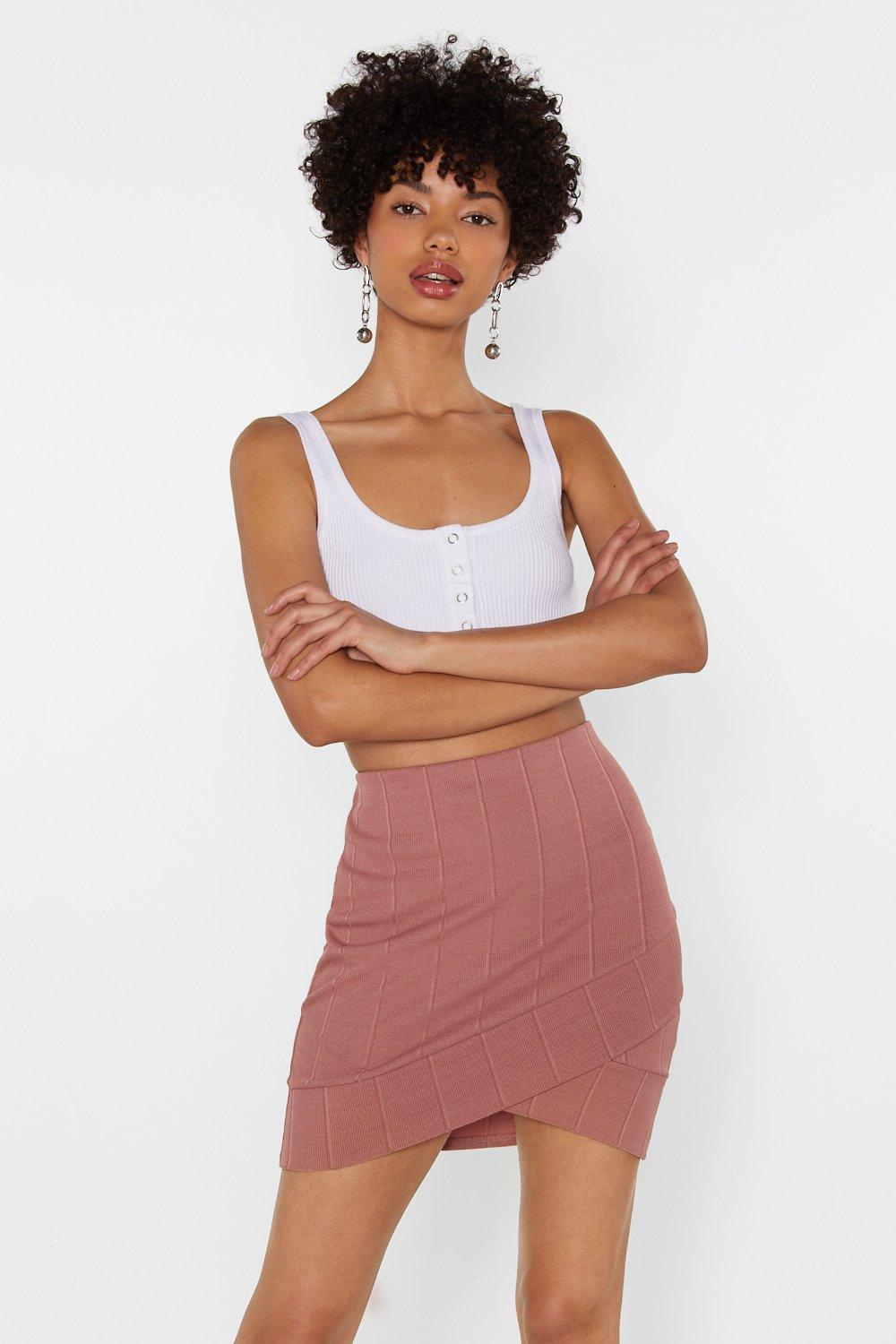 bodycon wrap skirt