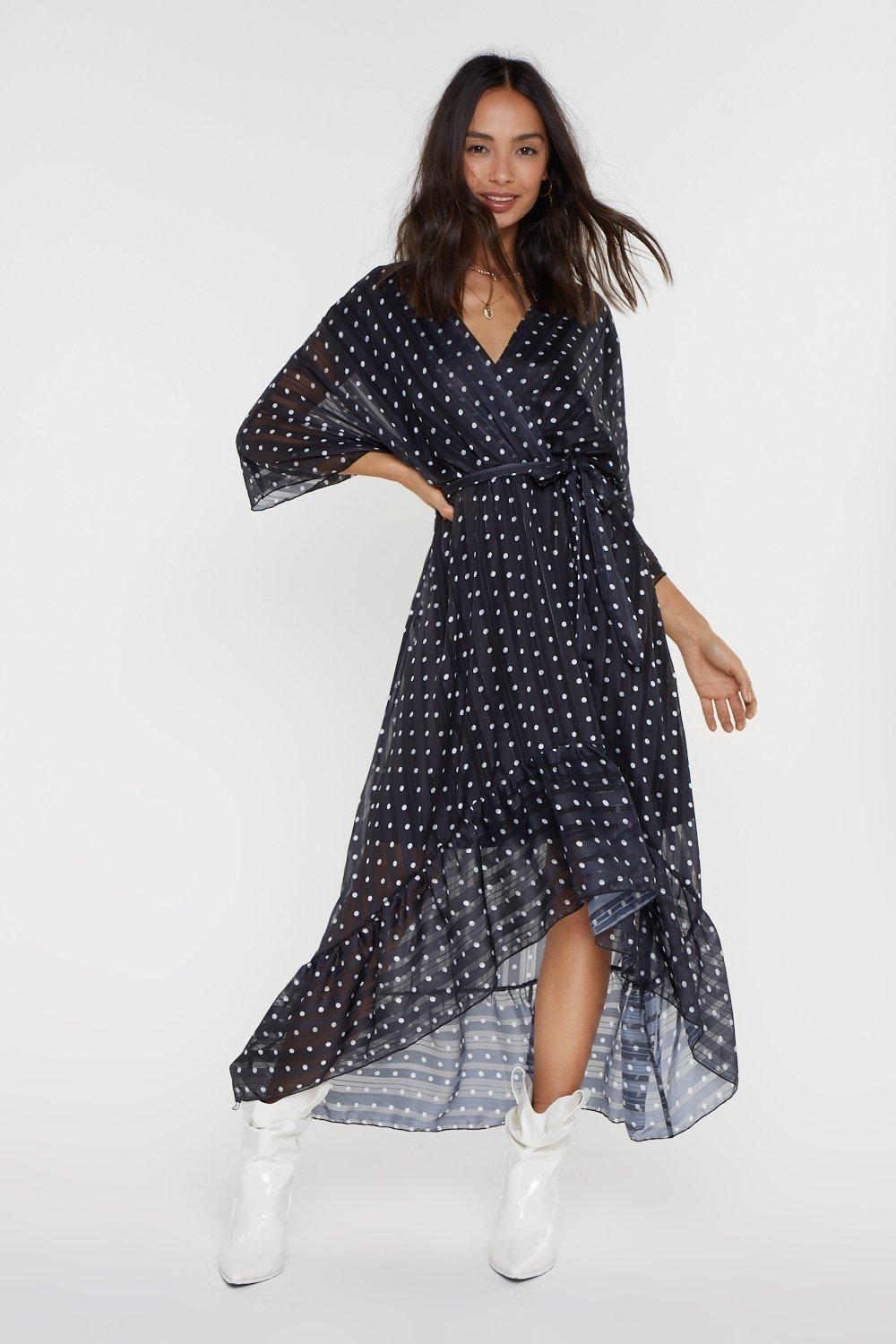 polka maxi dress