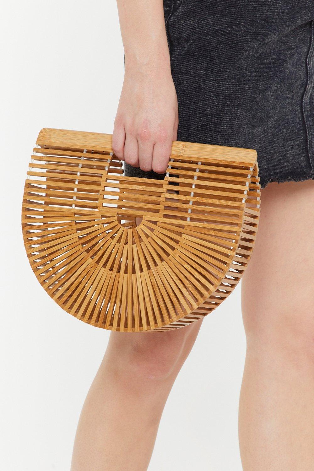 wooden clutch purse