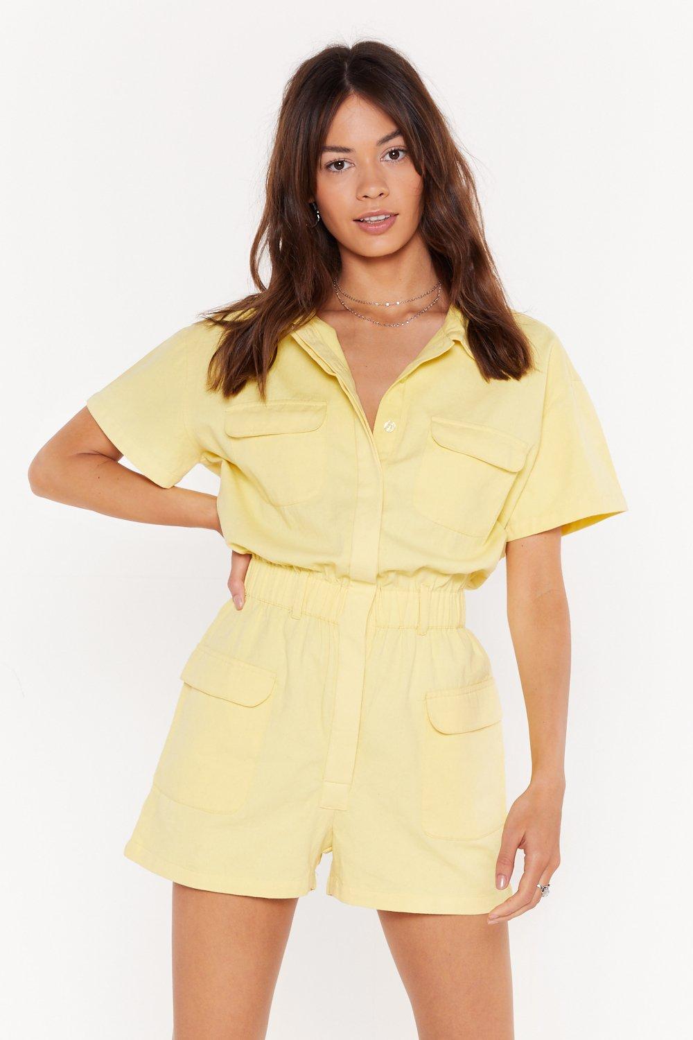 button down playsuit