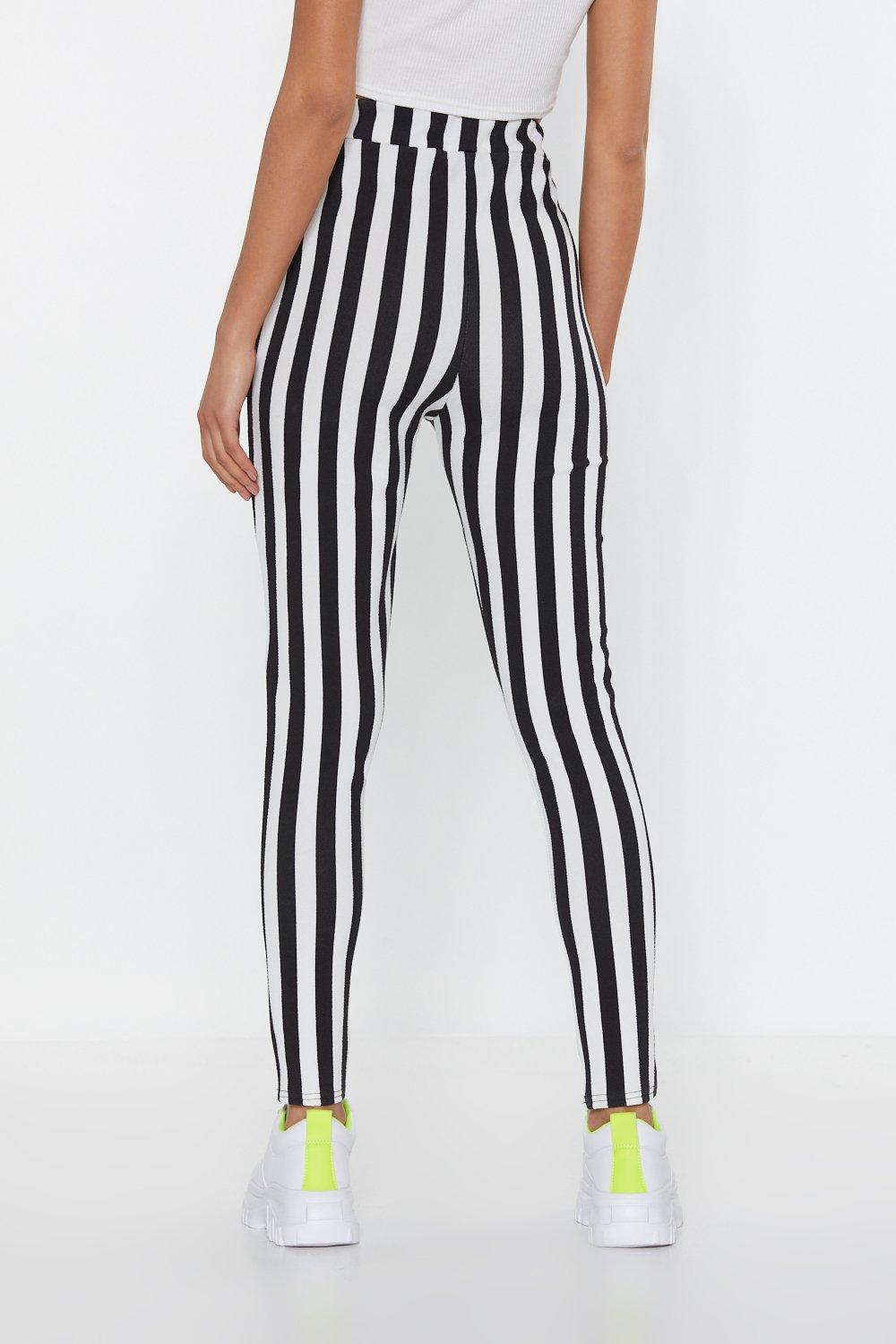 striped leggings