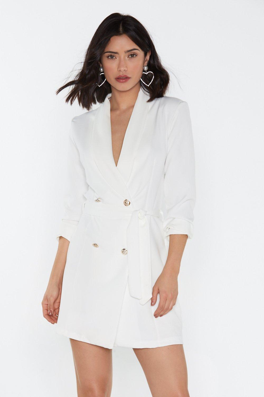 blazer tux dress