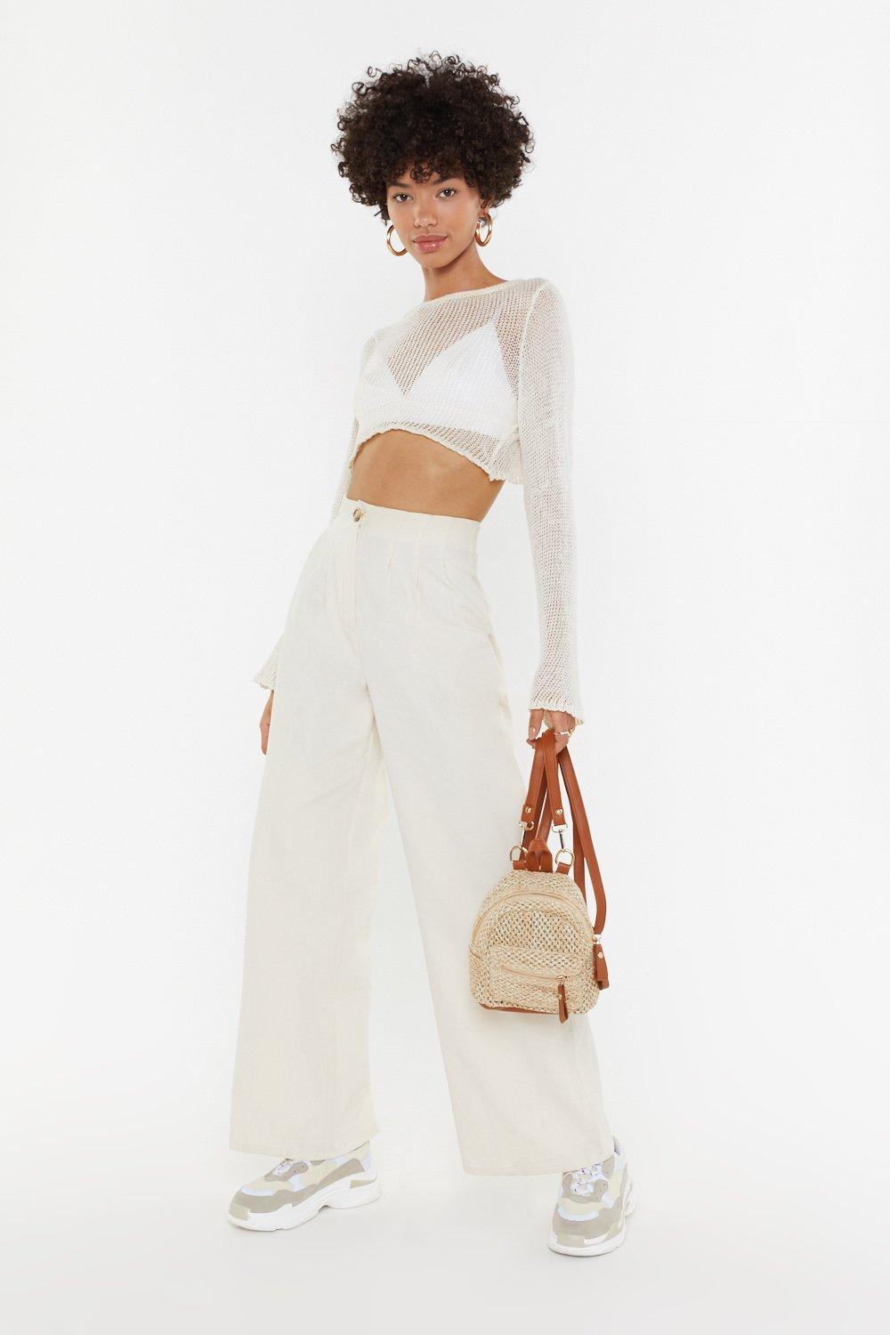 linen trousers