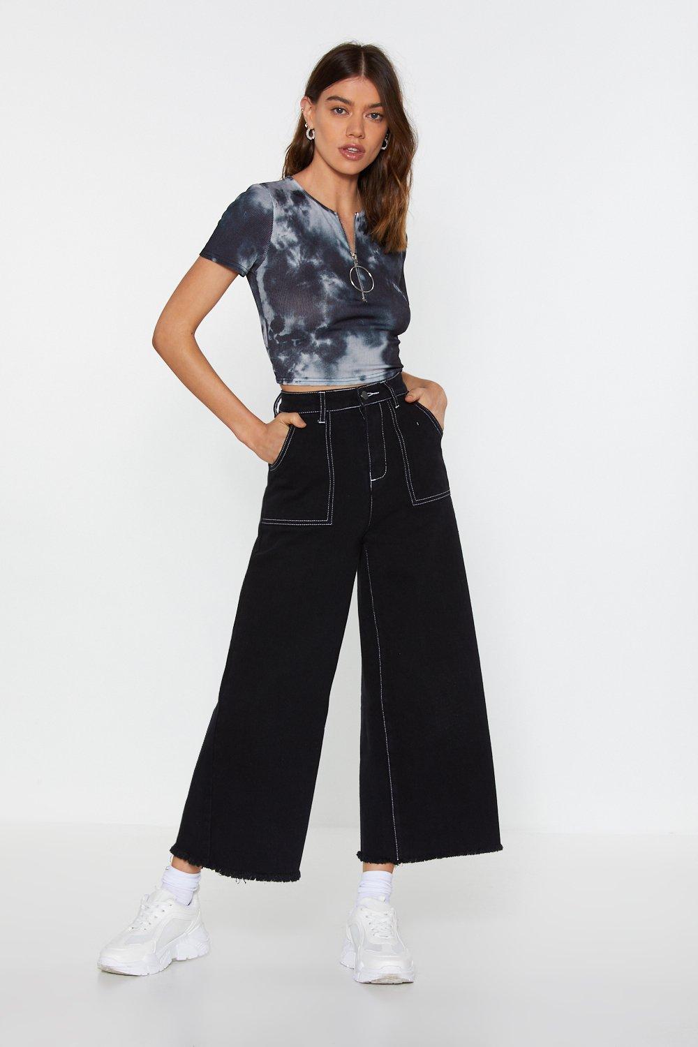 Sew Now What Stitch Culotte Jeans Nasty Gal