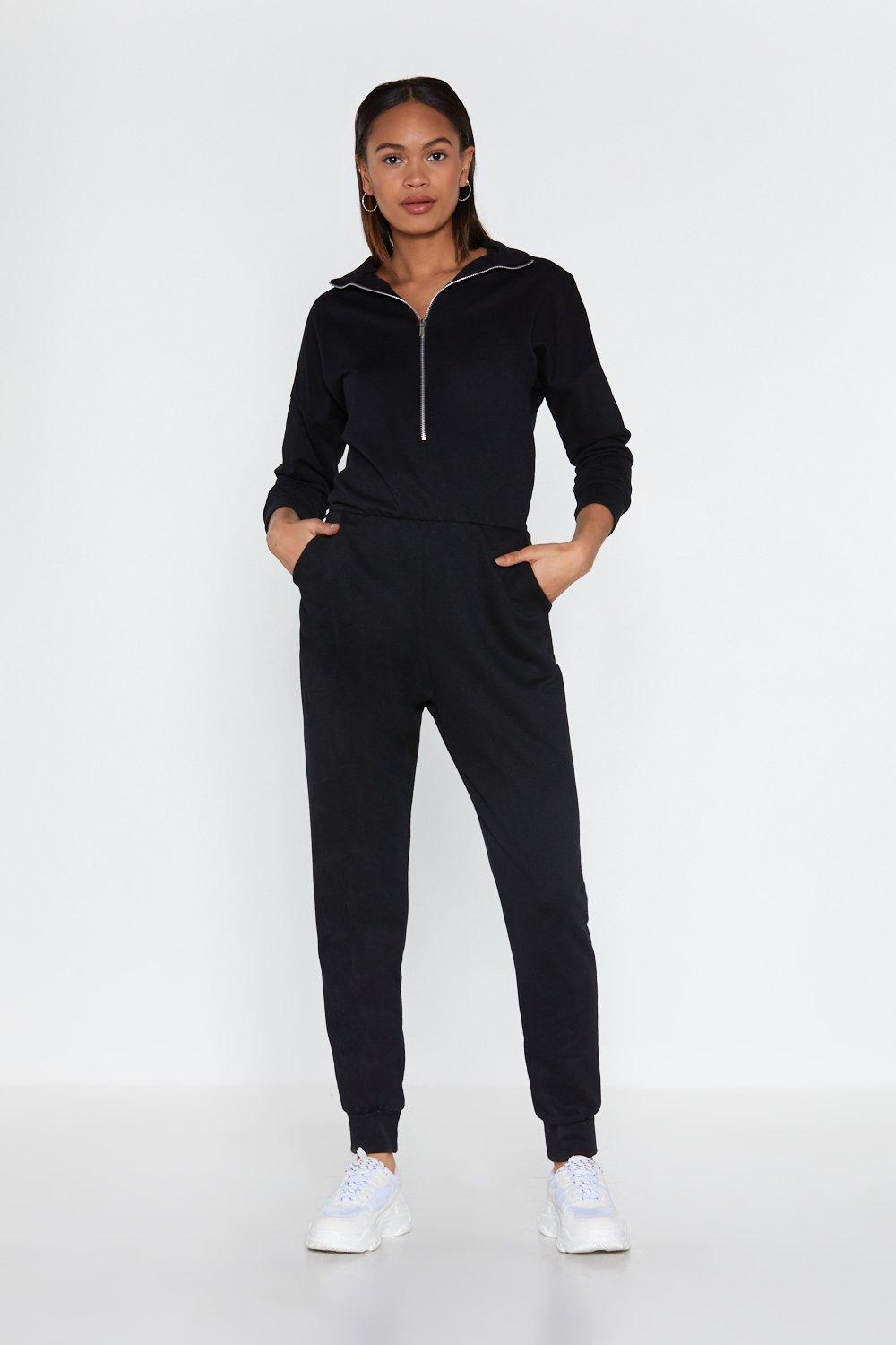 jogger jumpsuit black