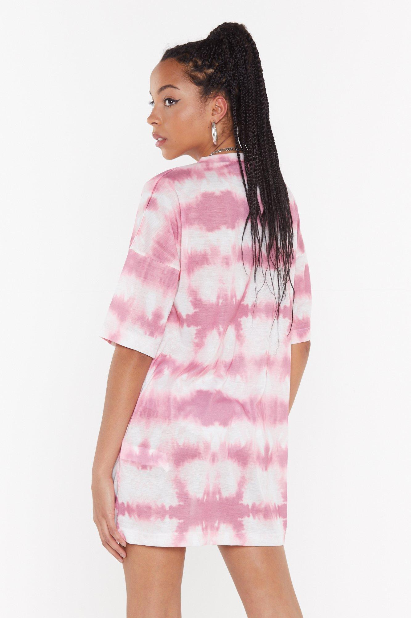 tie dye tee shirt dress