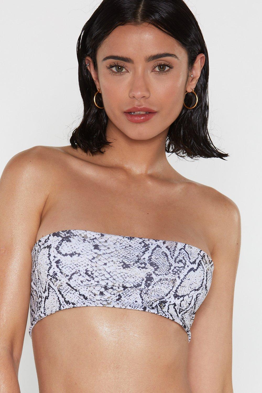 snake bandeau bikini