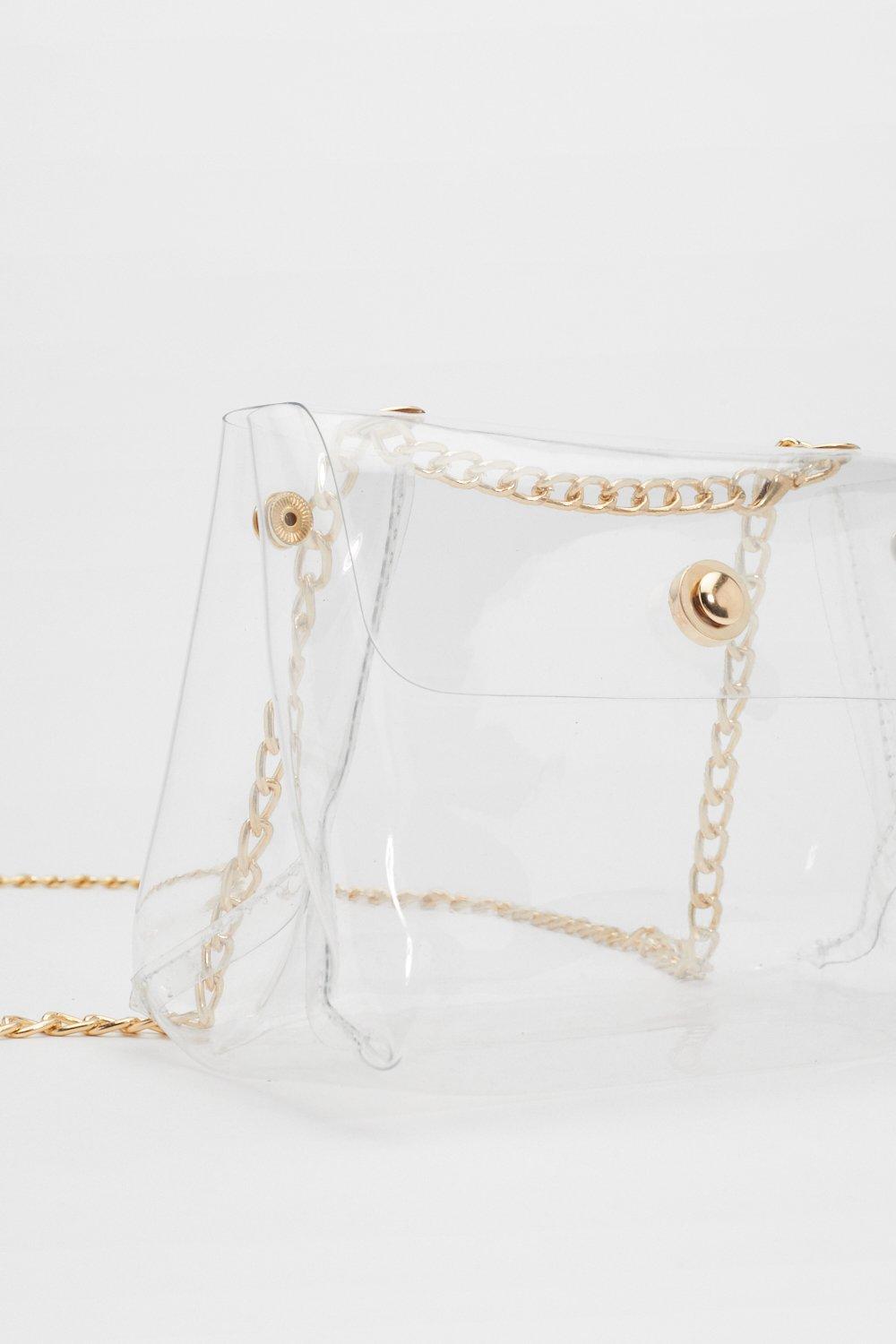 clear shoulder bag