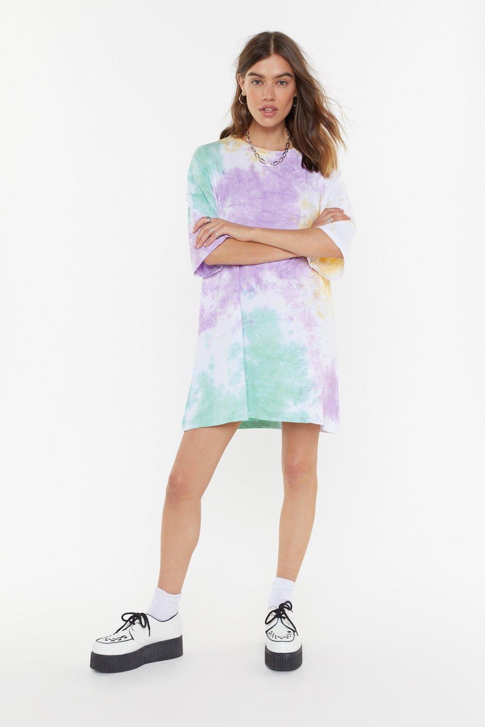 t shirt dress purple