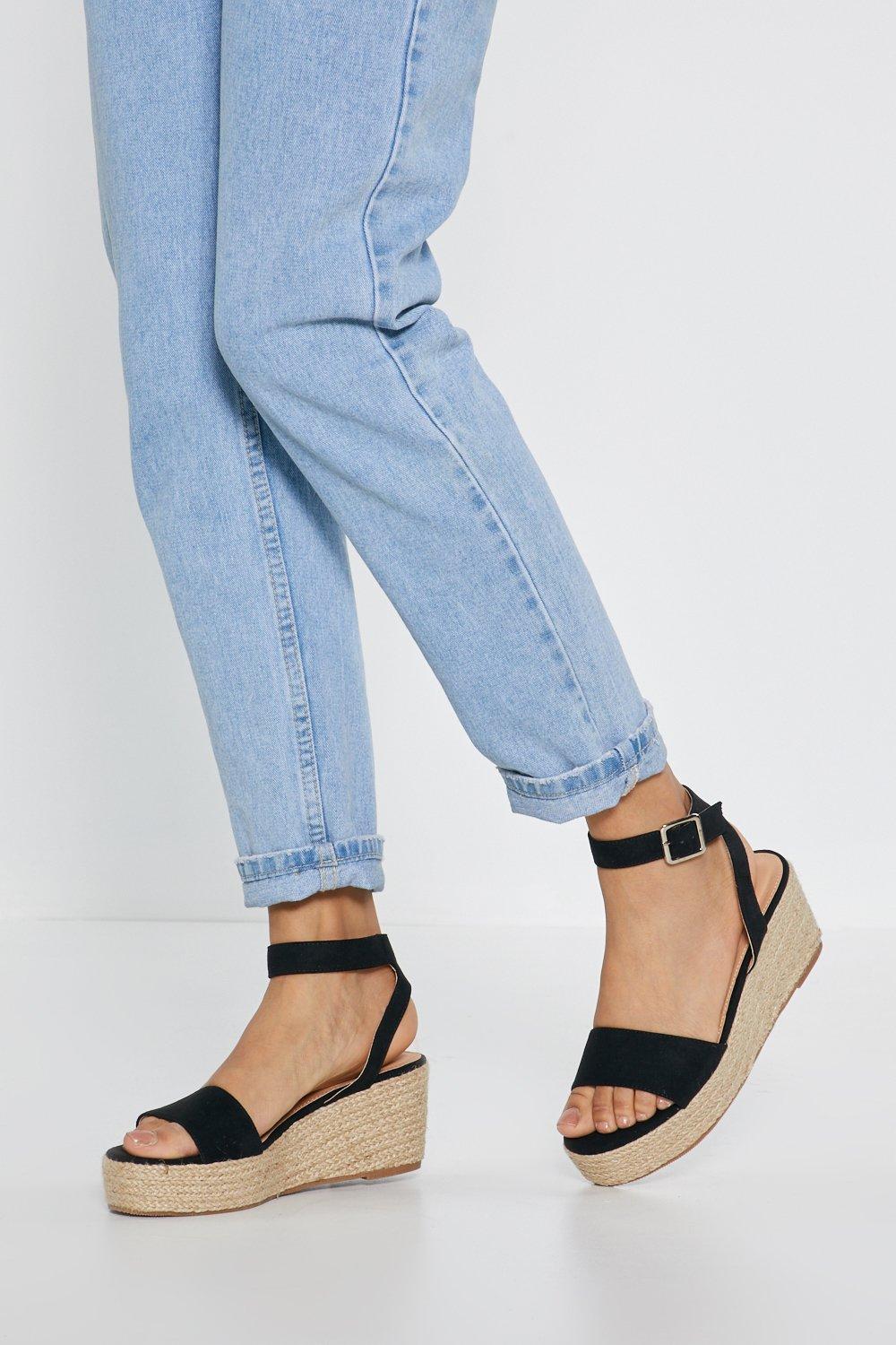 espadrille talon compensé
