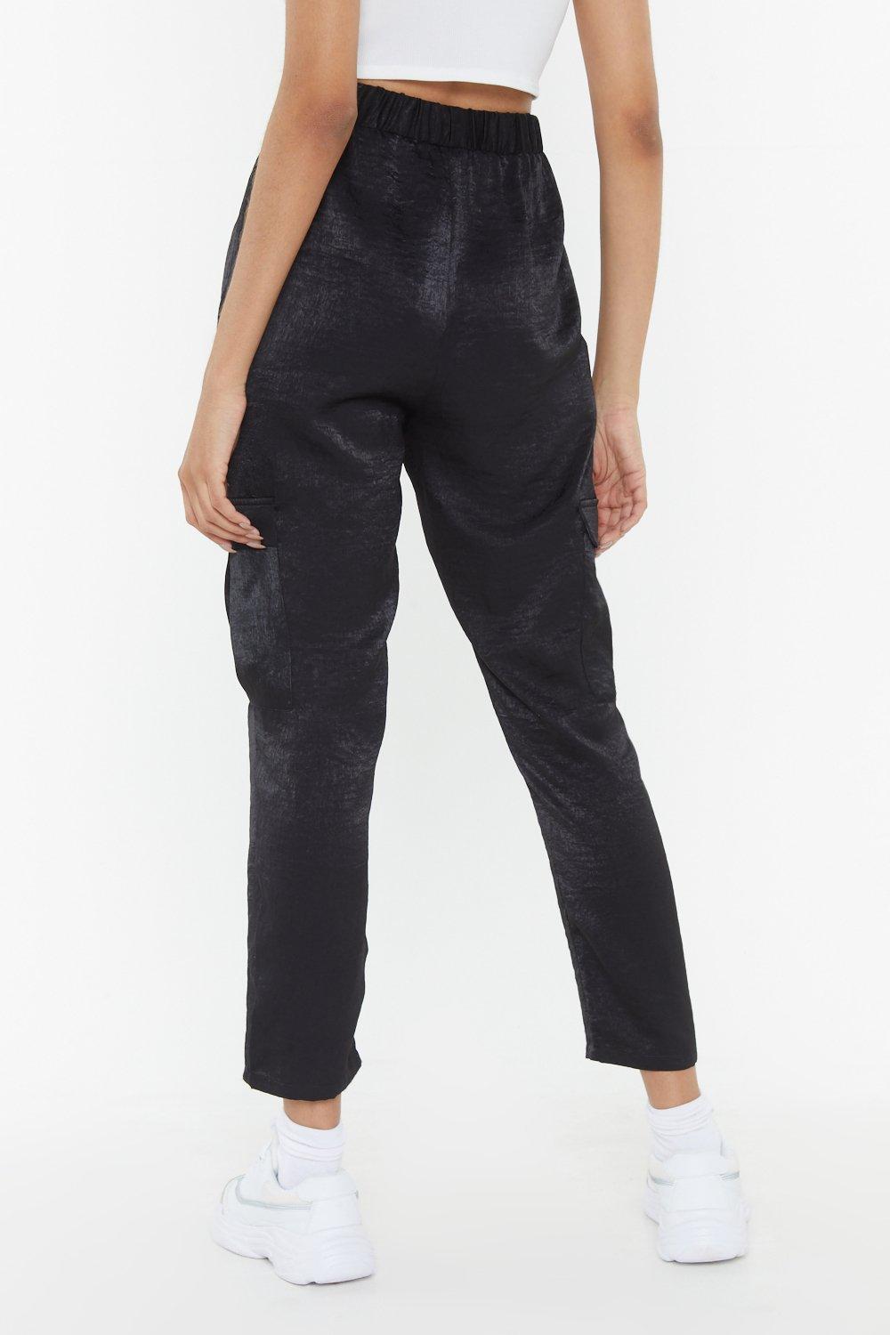 satin jogger pants