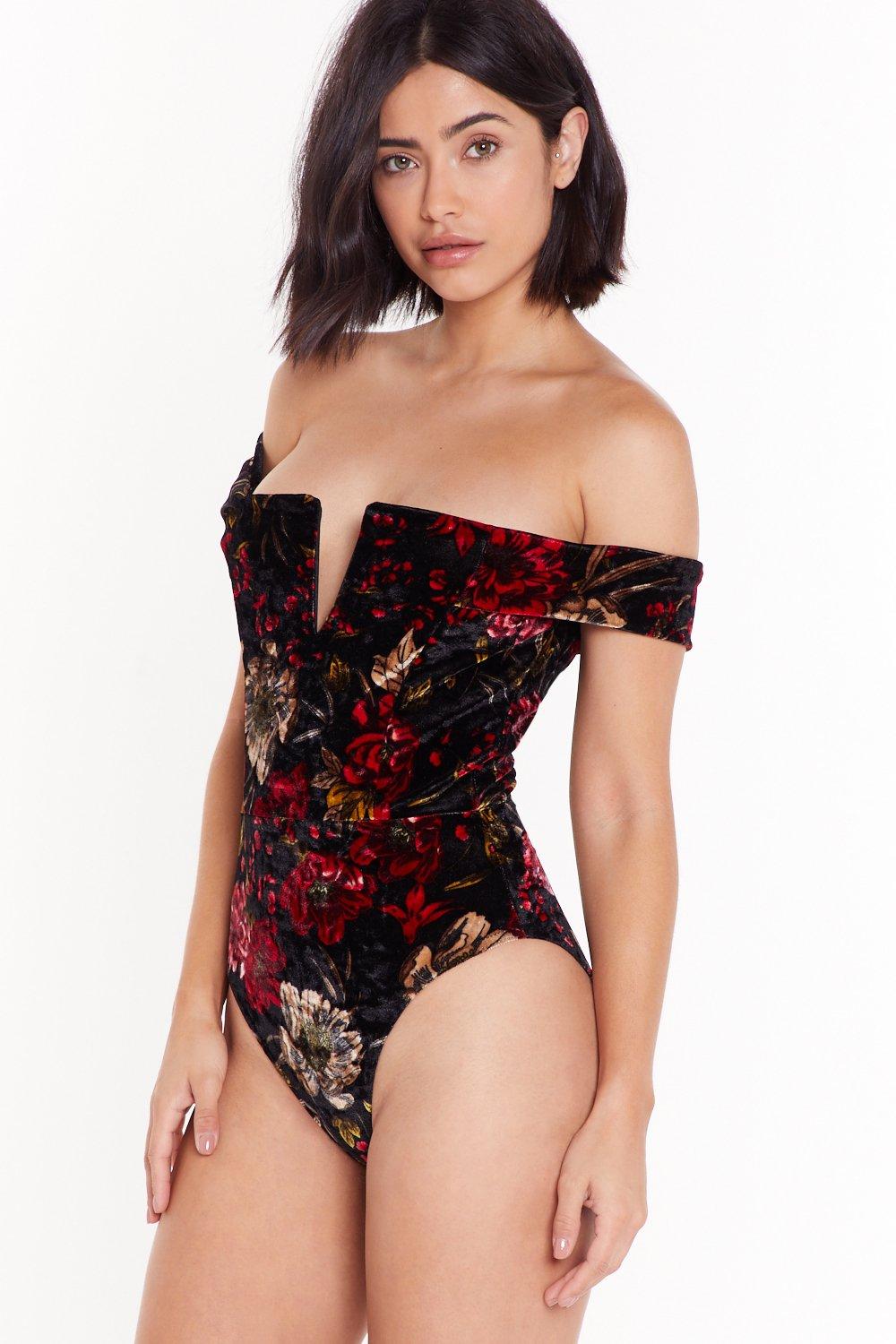 velvet bodysuit