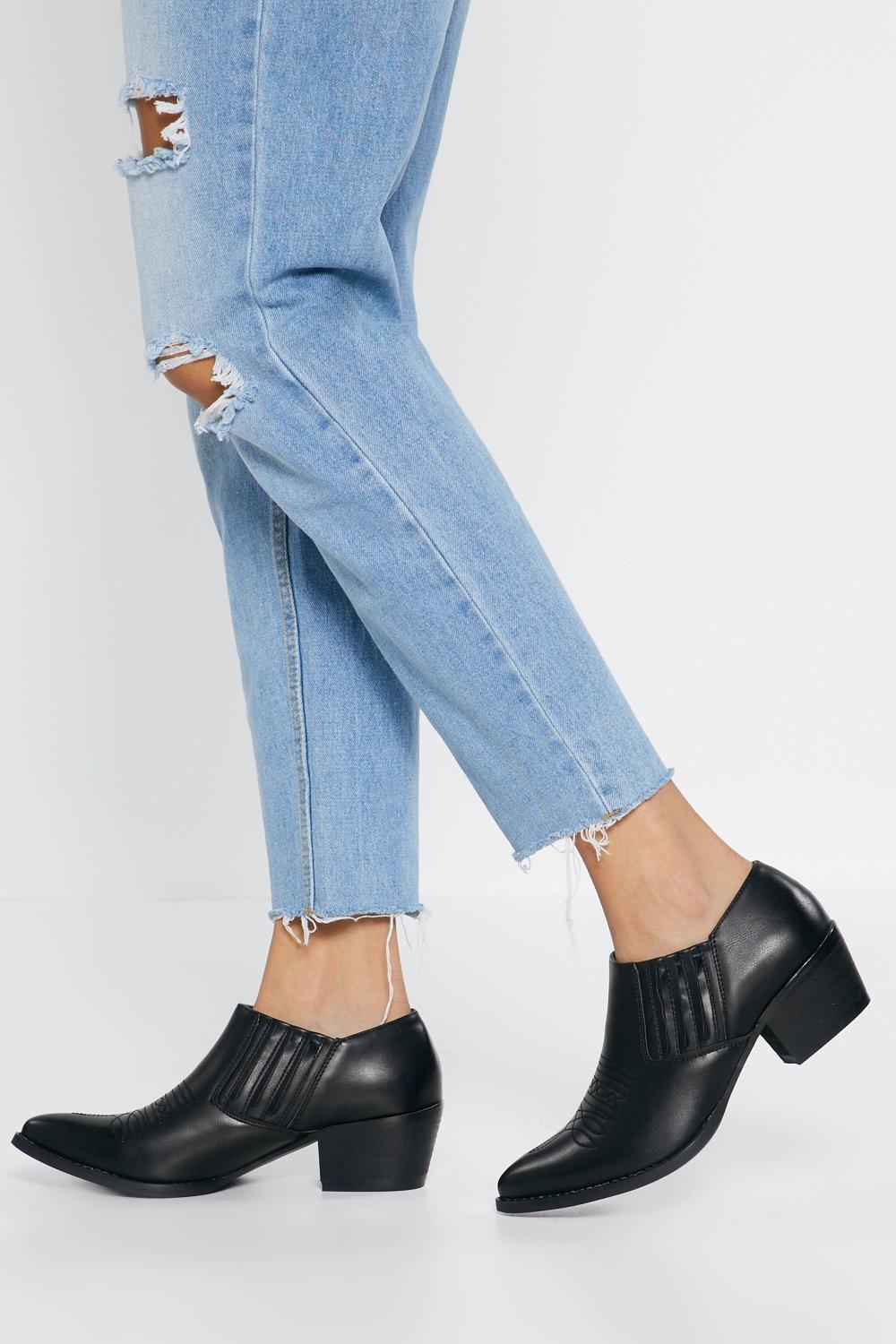 Low Cut Western Boots | Nasty Gal