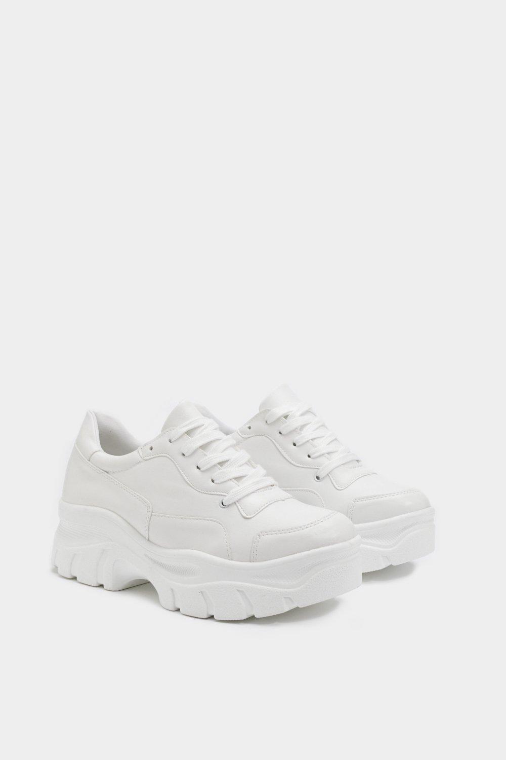 monochrome platform sneakers