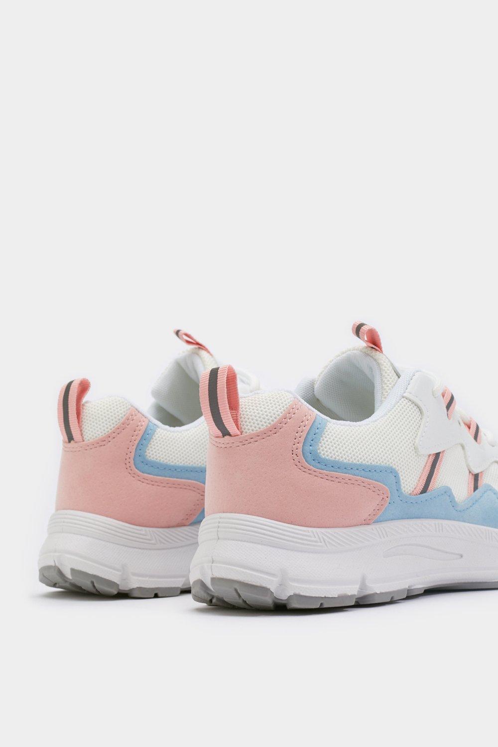 chunky pastel sneakers