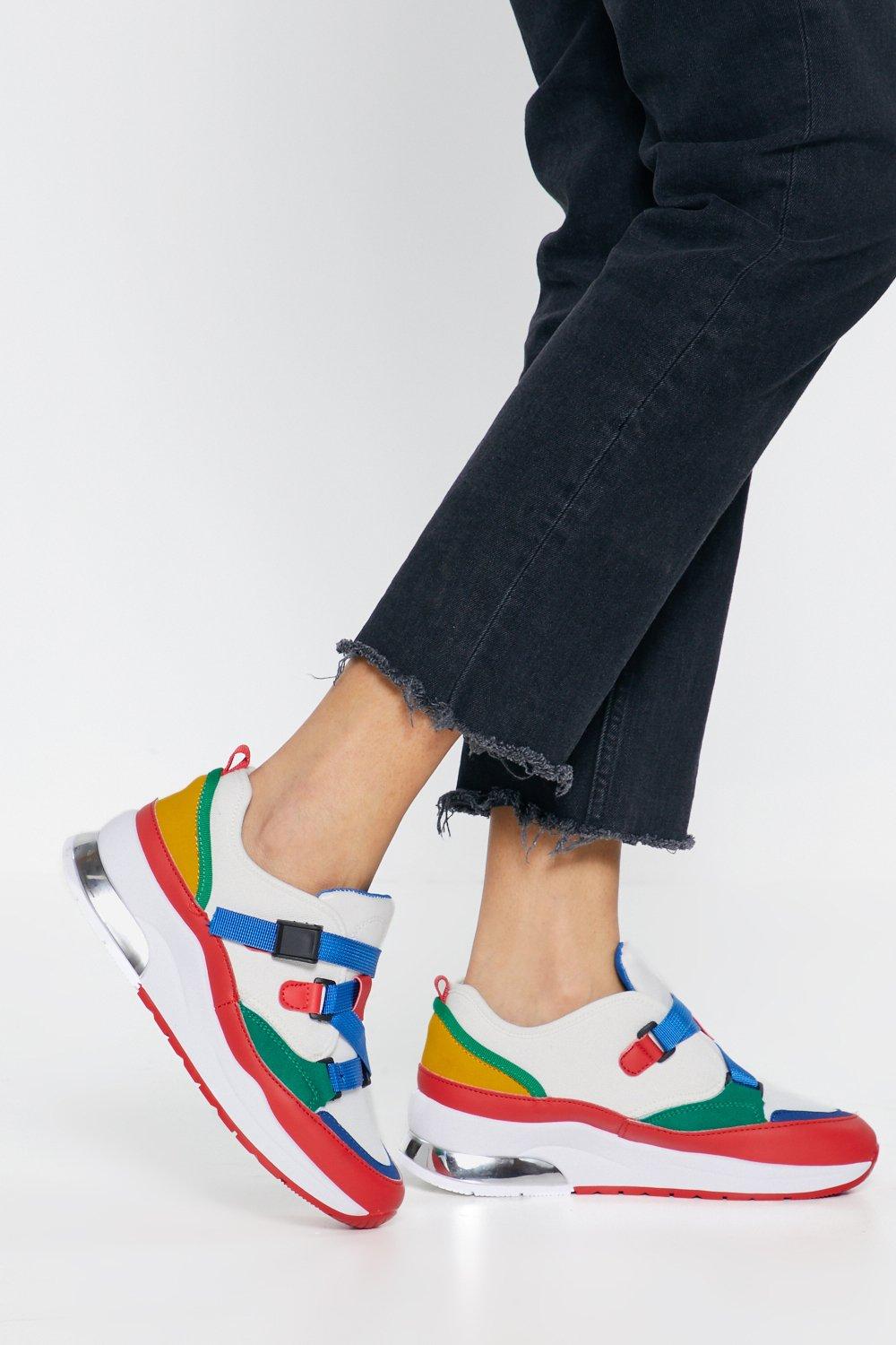 color block chunky sneakers