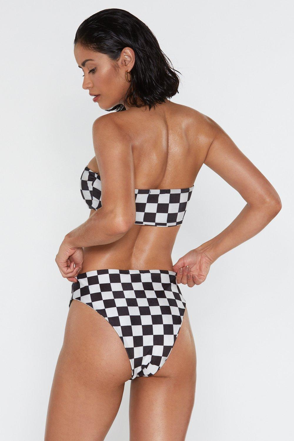 checkerboard bikini