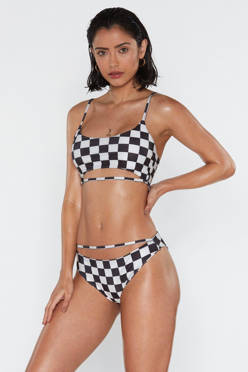 checkerboard bikini