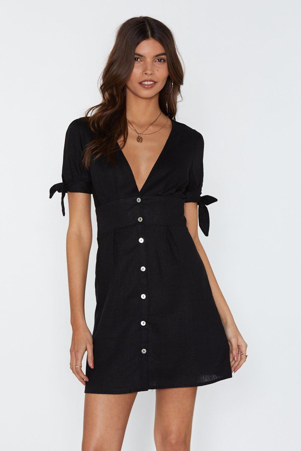 mini button down dress