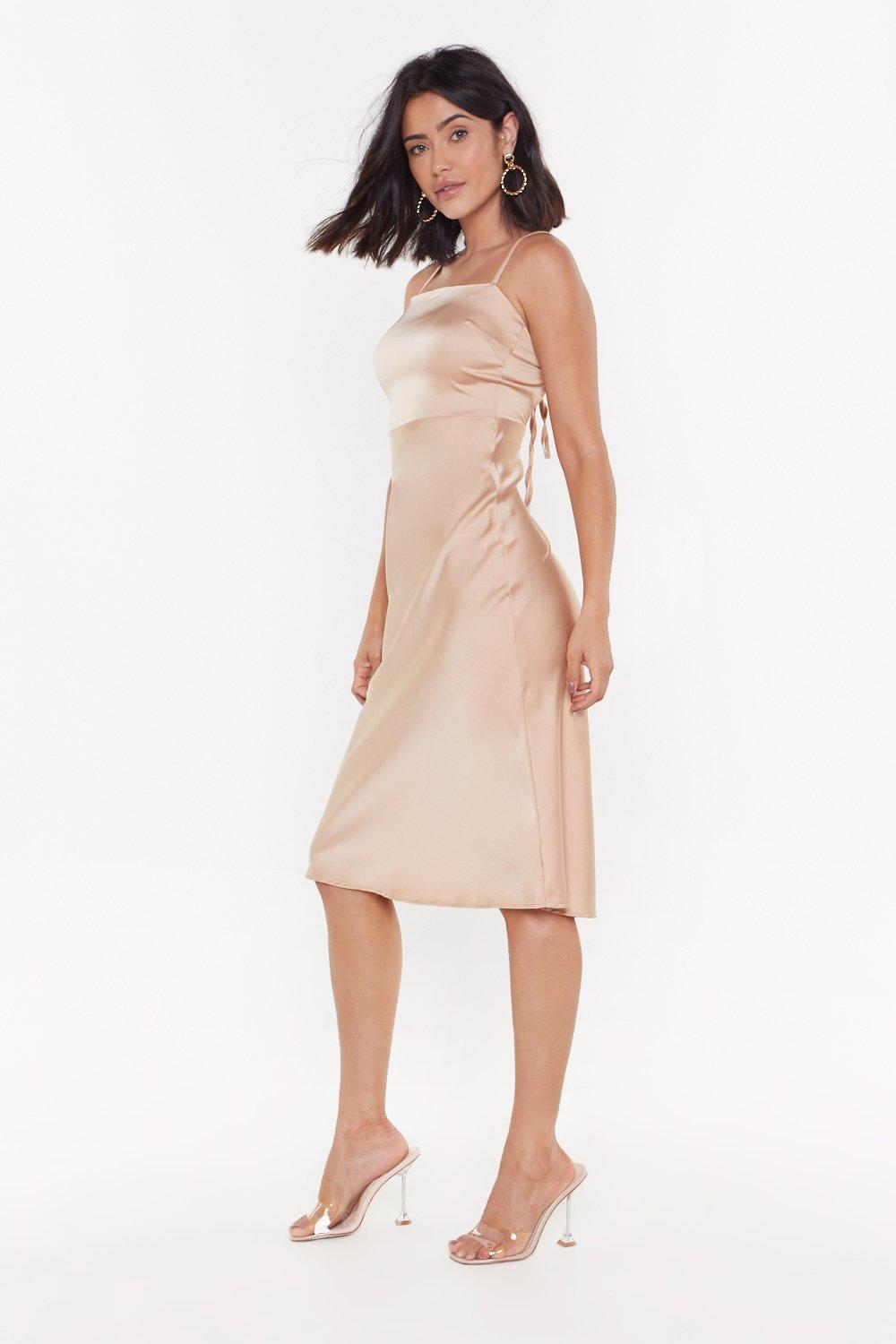 nasty gal silk dress