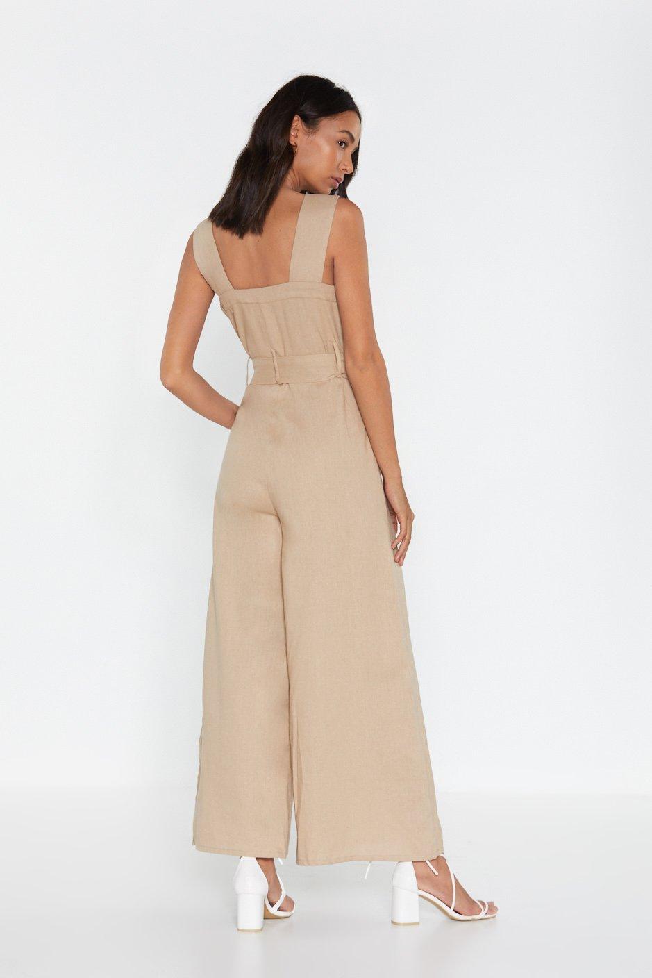 wide leg formal jumpsuit