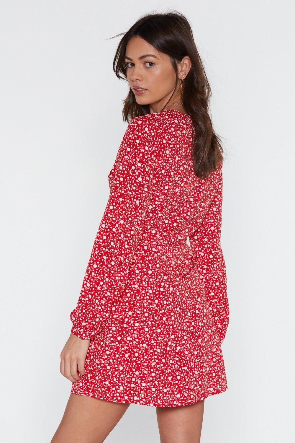 red flower playsuit