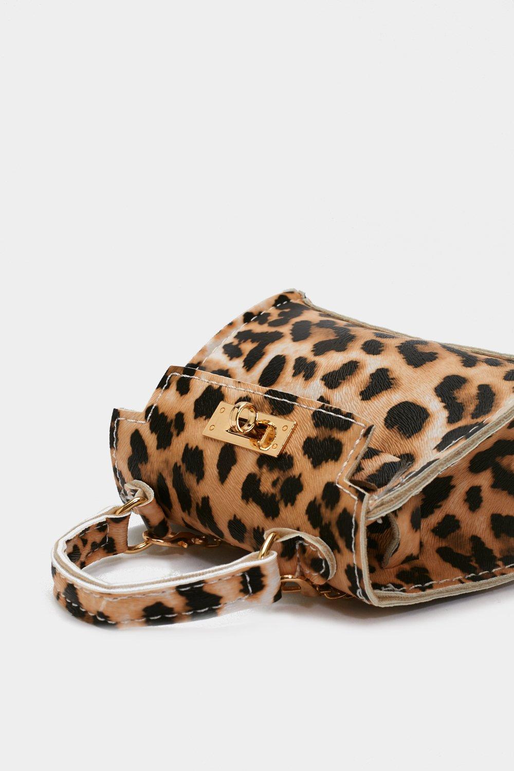 mini leopard print bag