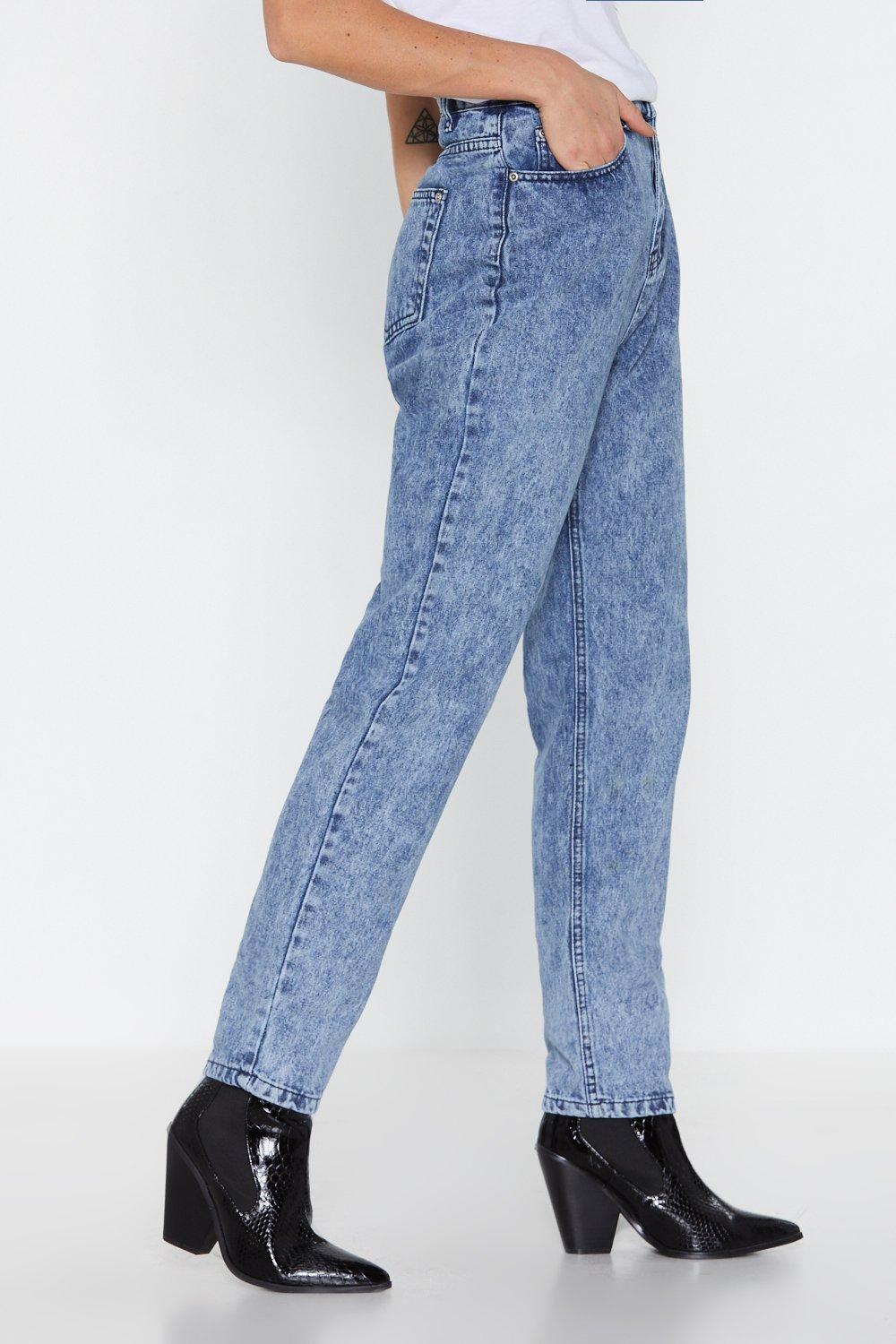 fleece lined blue jeans