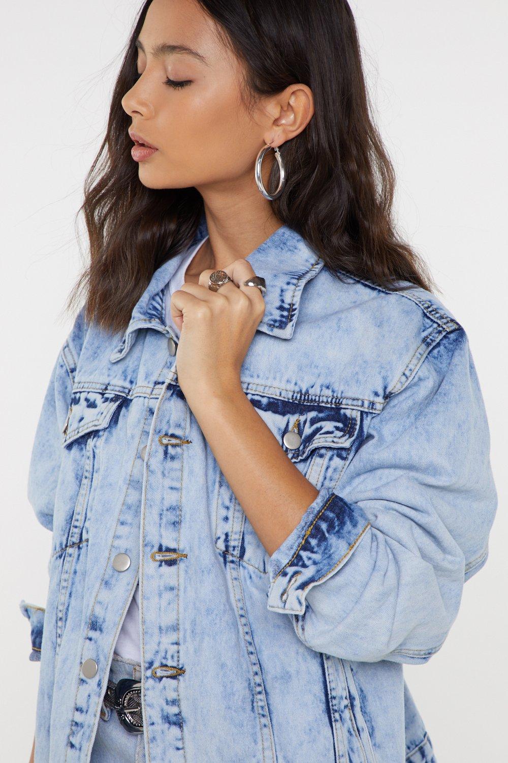 acid wash denim jacket