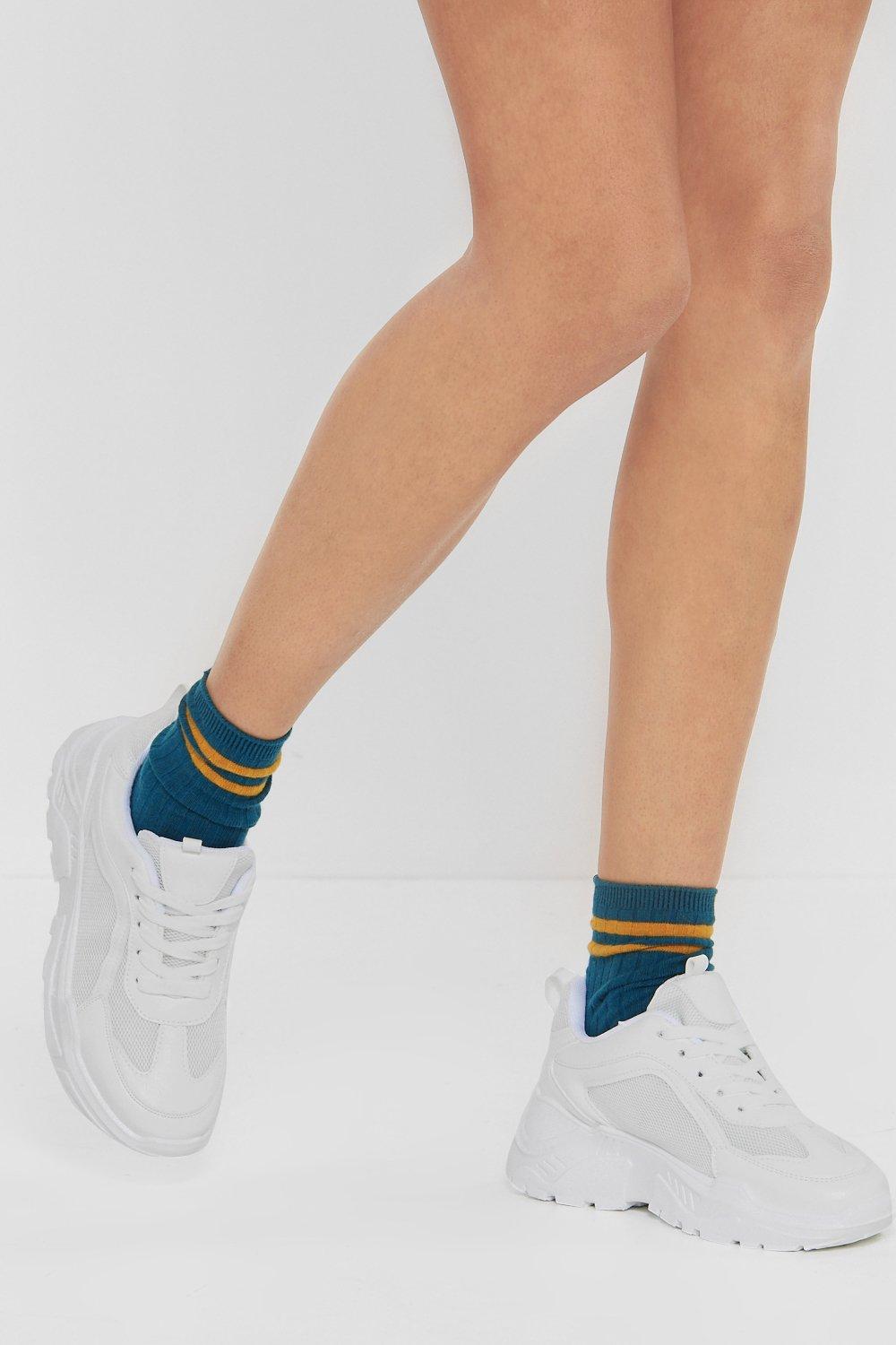chunky mesh sneakers