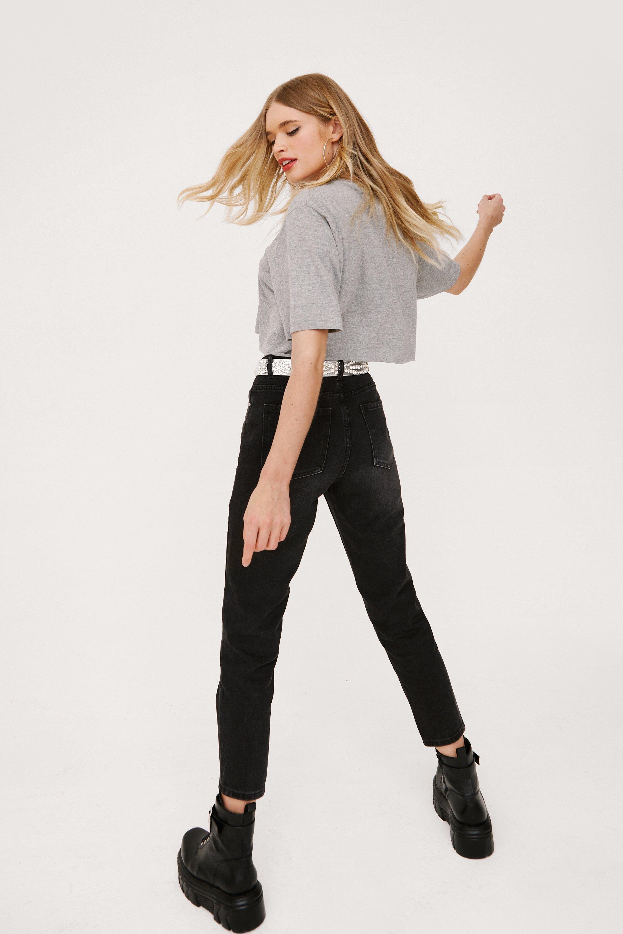 cropped high waisted pants