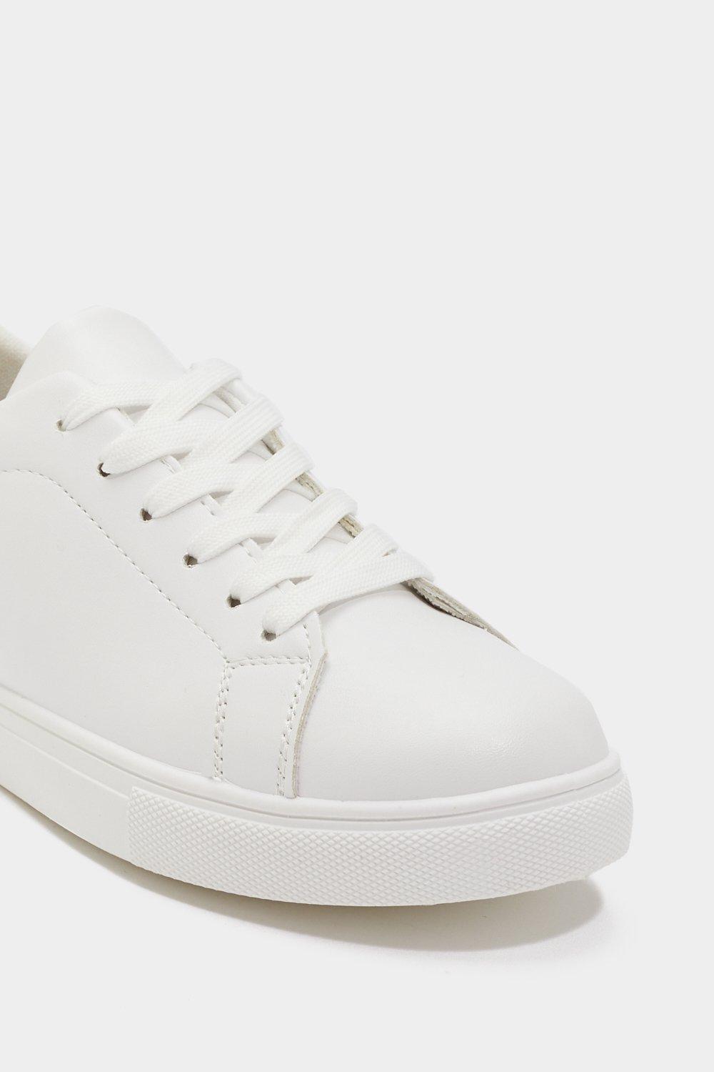 flat leather sneakers