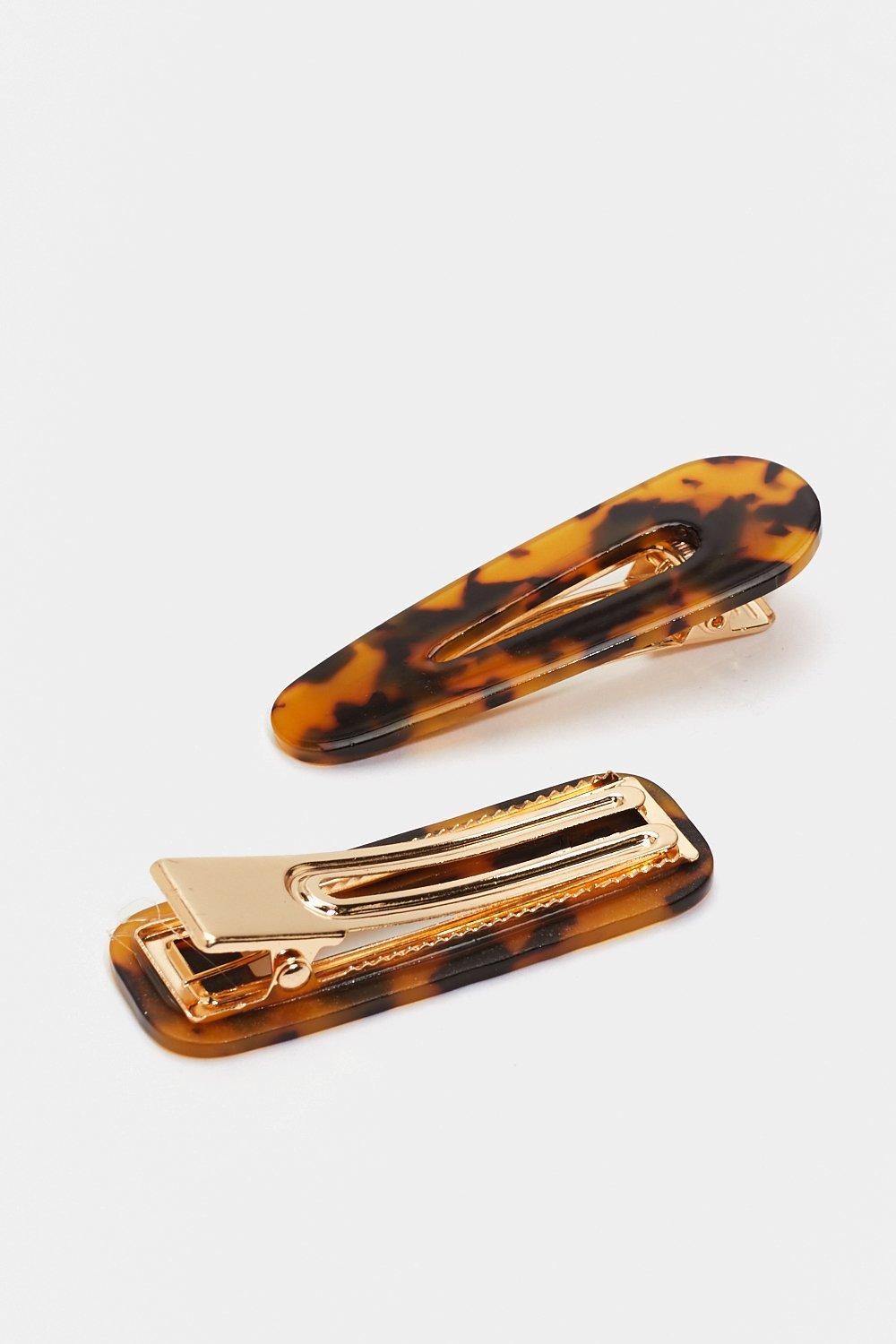 brown hair clips