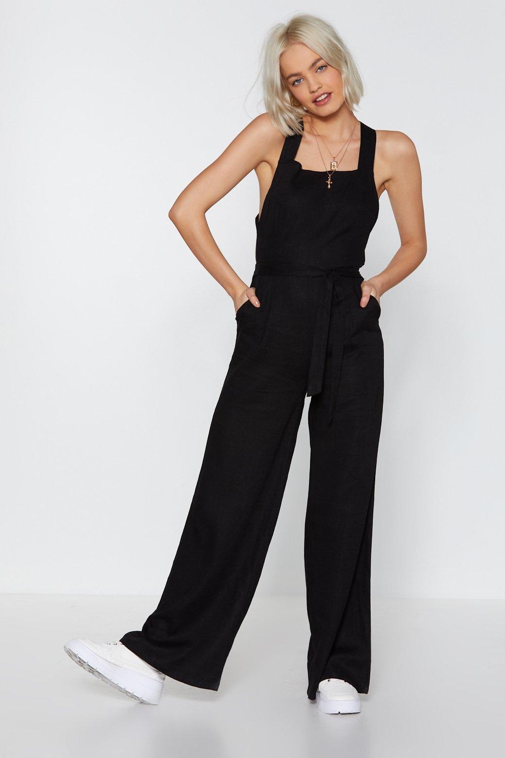 nasty gal black jumpsuit