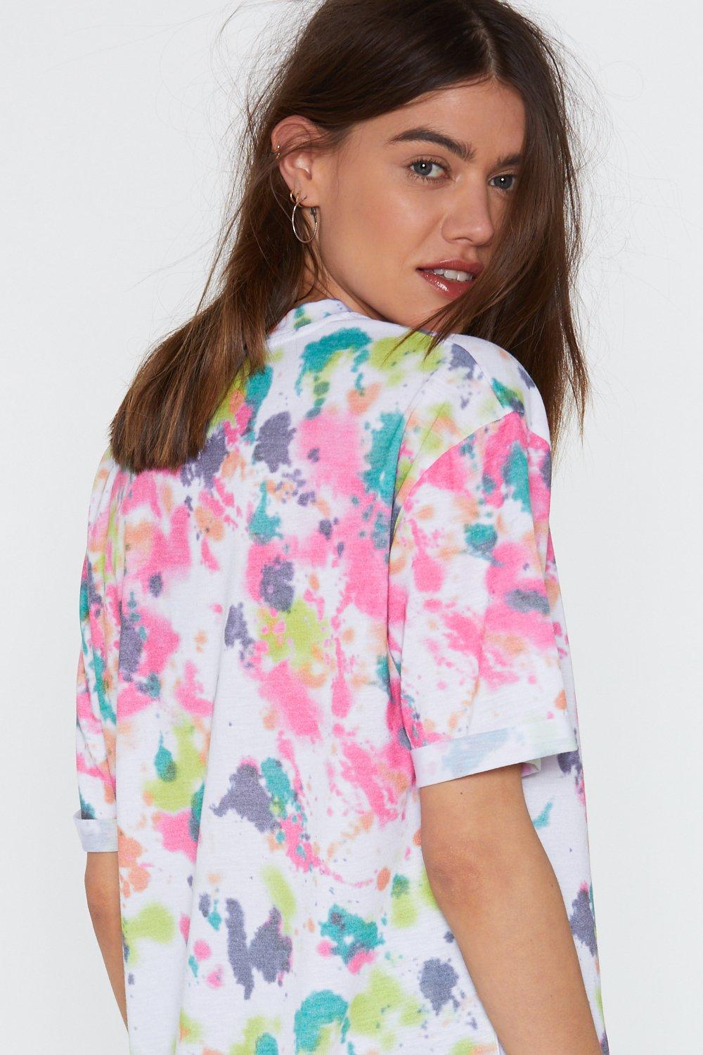 Do Or Tie Dye Relaxed Tee Nasty Gal