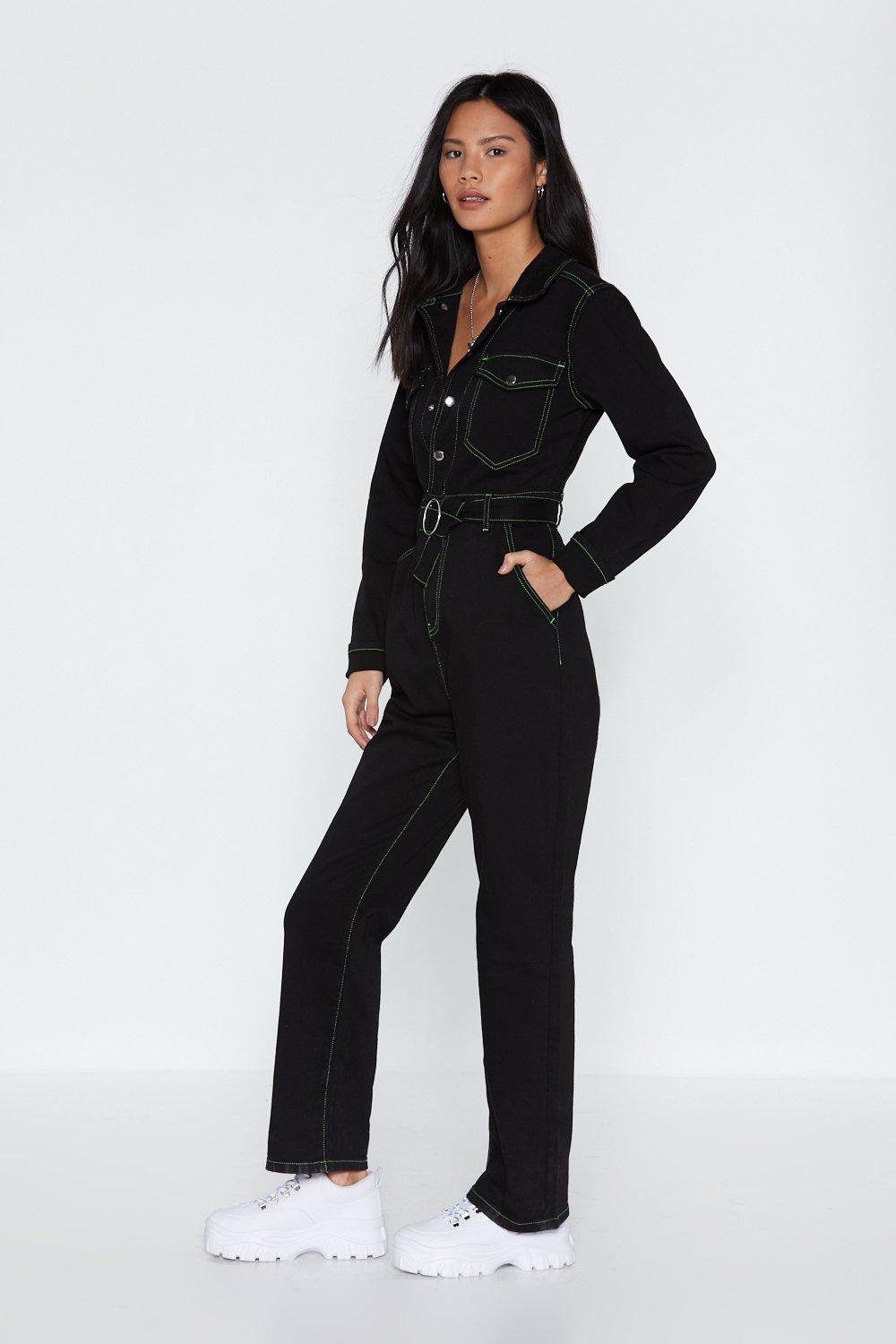 denim boiler suit plus size