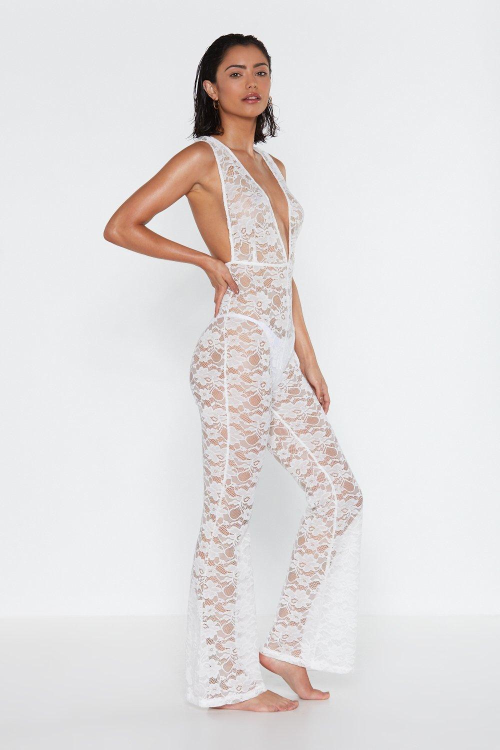 Lifes A Beach Embroidered Cover Up Jumpsuit Shop Clothes At Nasty Gal