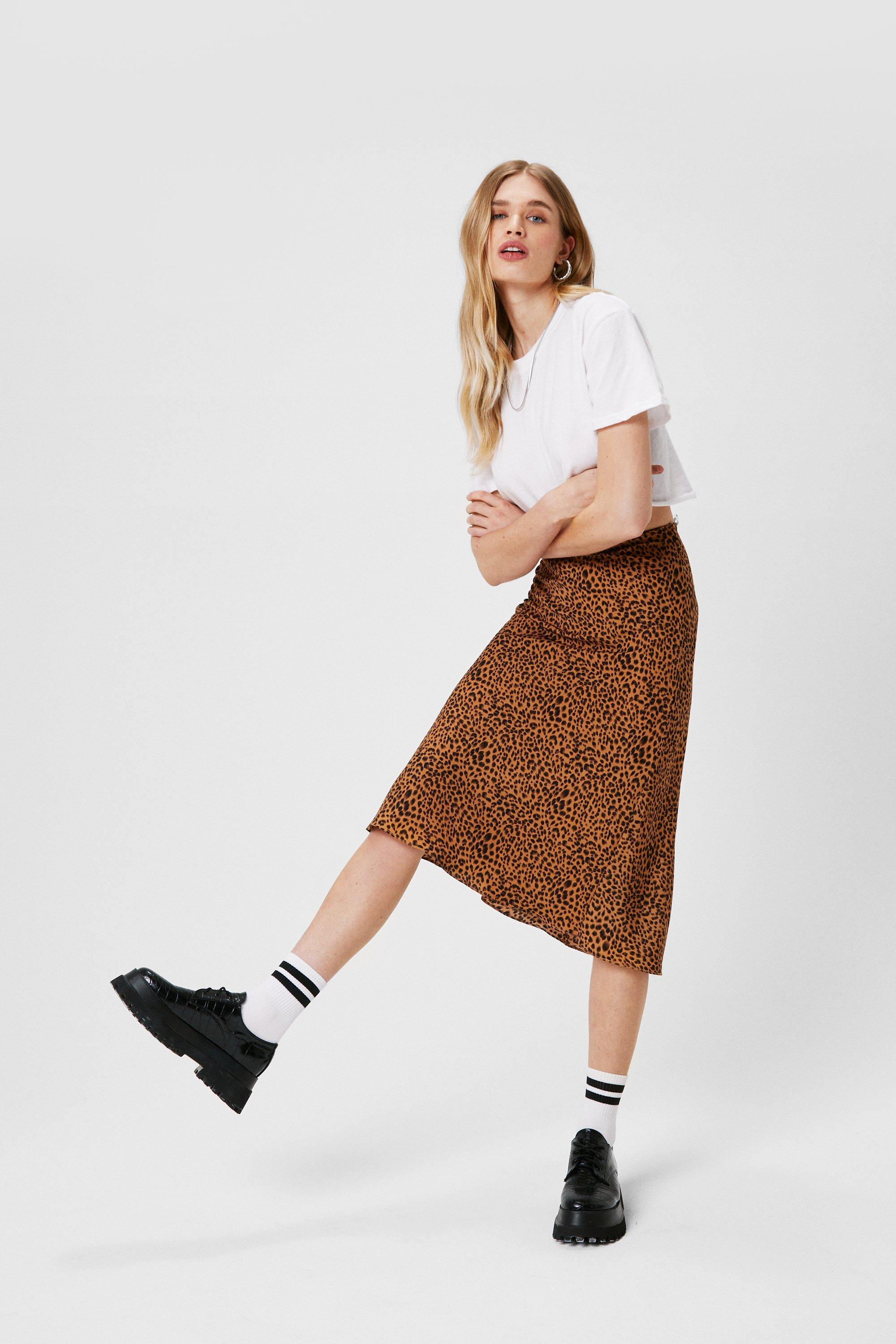 tan midi skirt