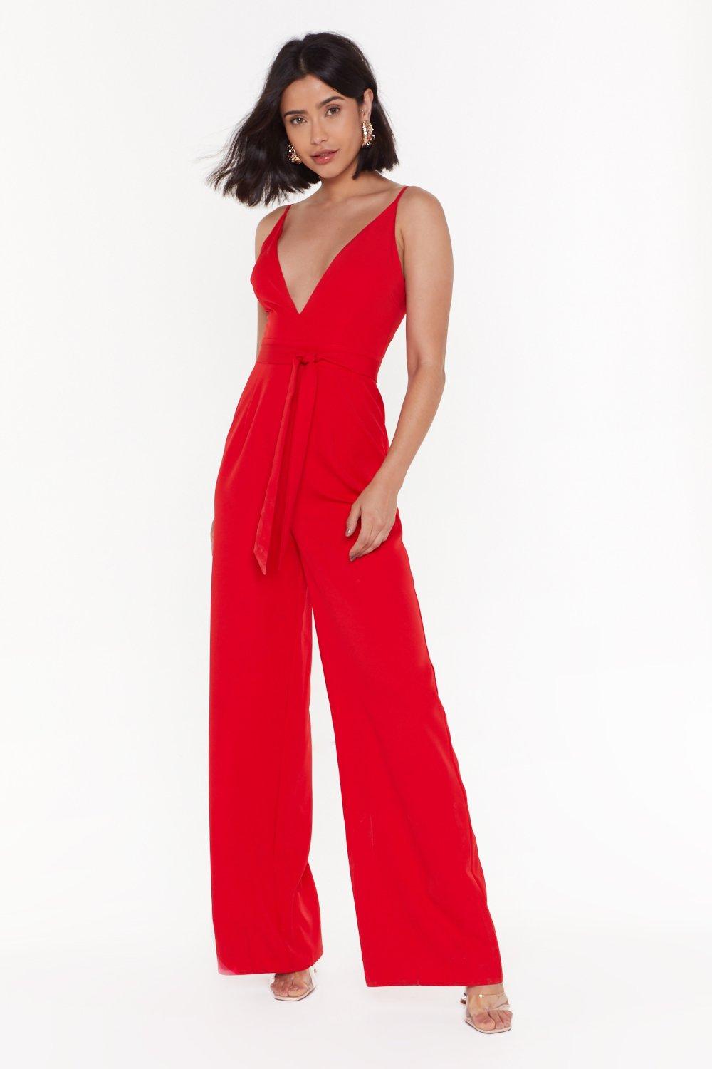 v neck jumpsuit